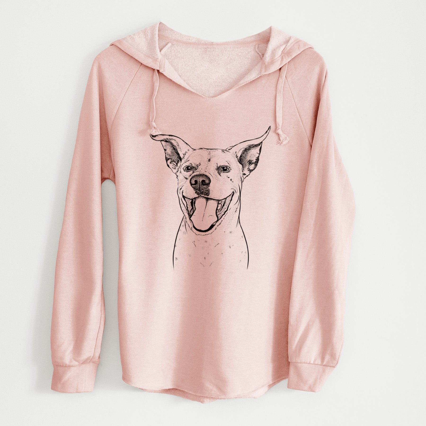 Bare Maddie the Dalmatian Pitbull Mix - Cali Wave Hooded Sweatshirt