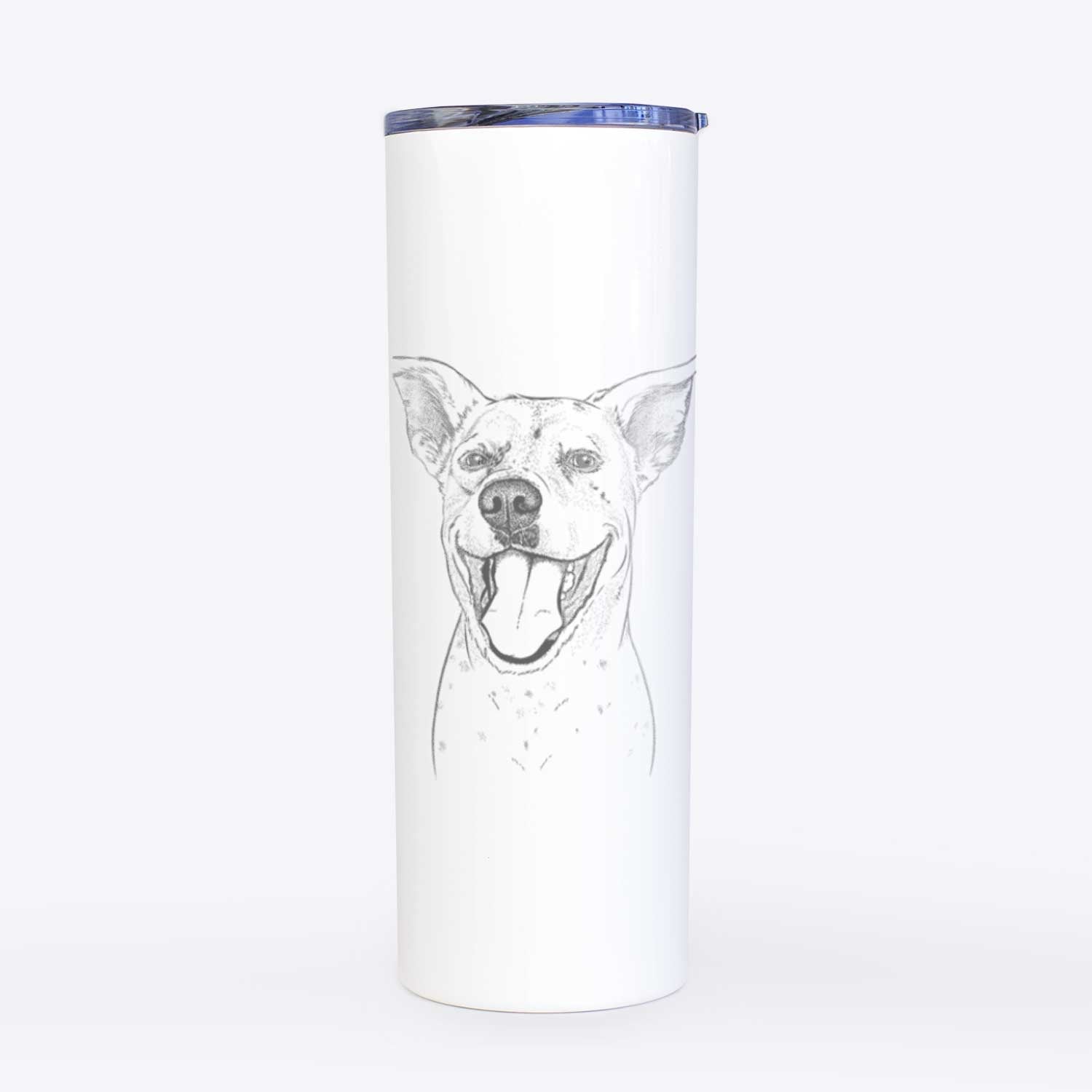 Maddie the Dalmatian Pitbull Mix - 20oz Skinny Tumbler