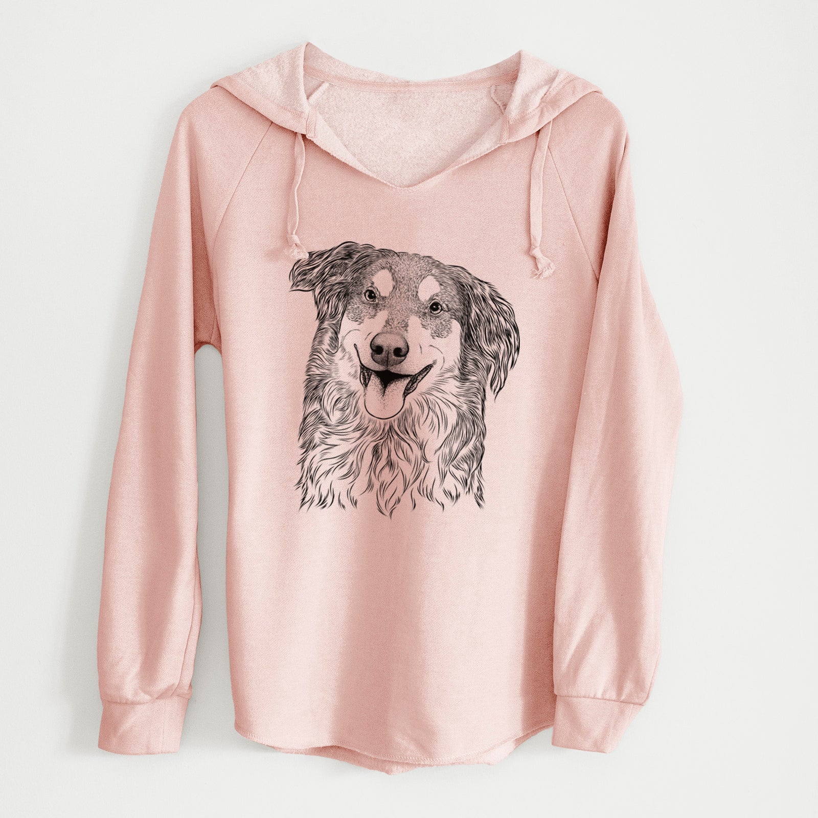Bare Maddie the English Shepherd - Cali Wave Hooded Sweatshirt