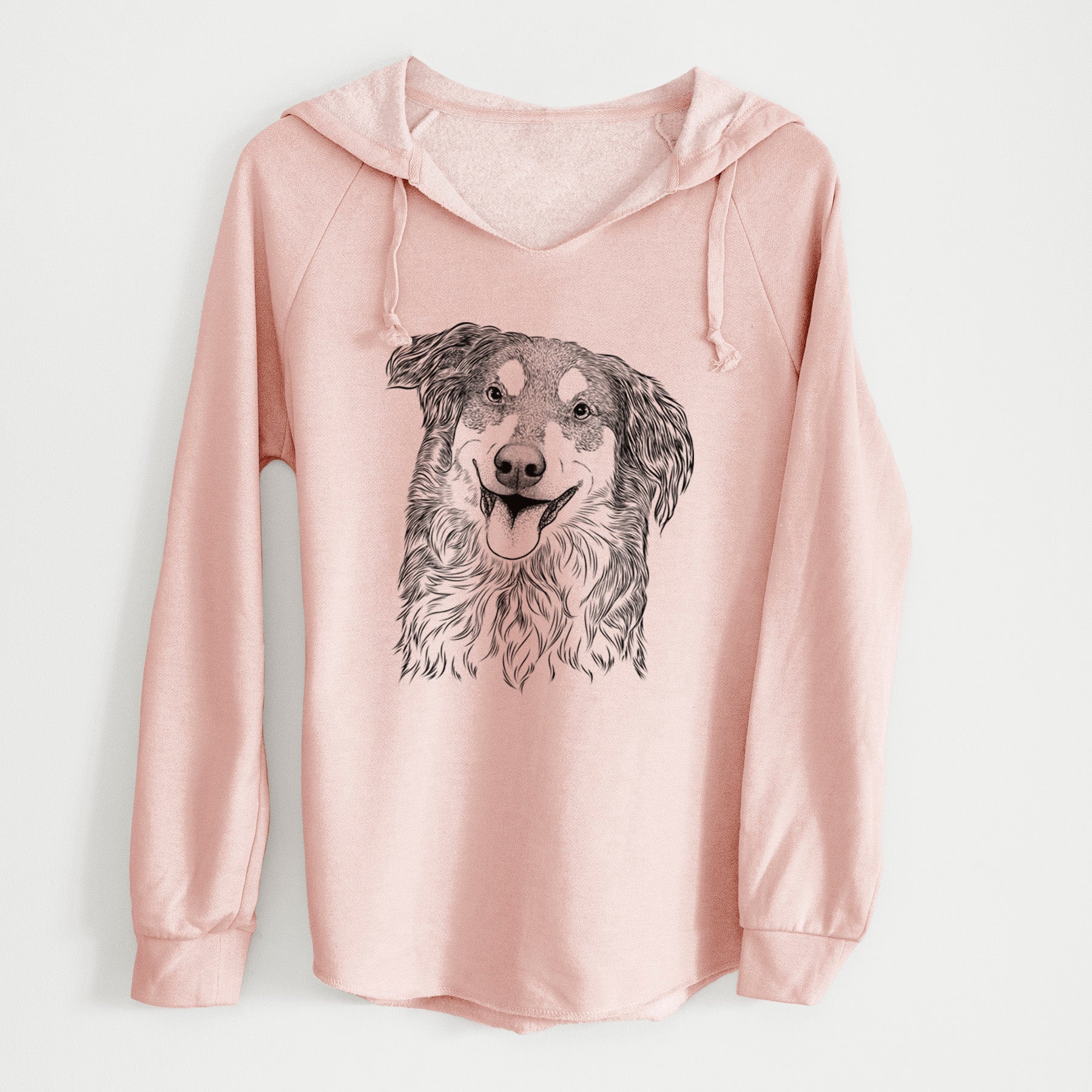 Bare Maddie the English Shepherd - Cali Wave Hooded Sweatshirt