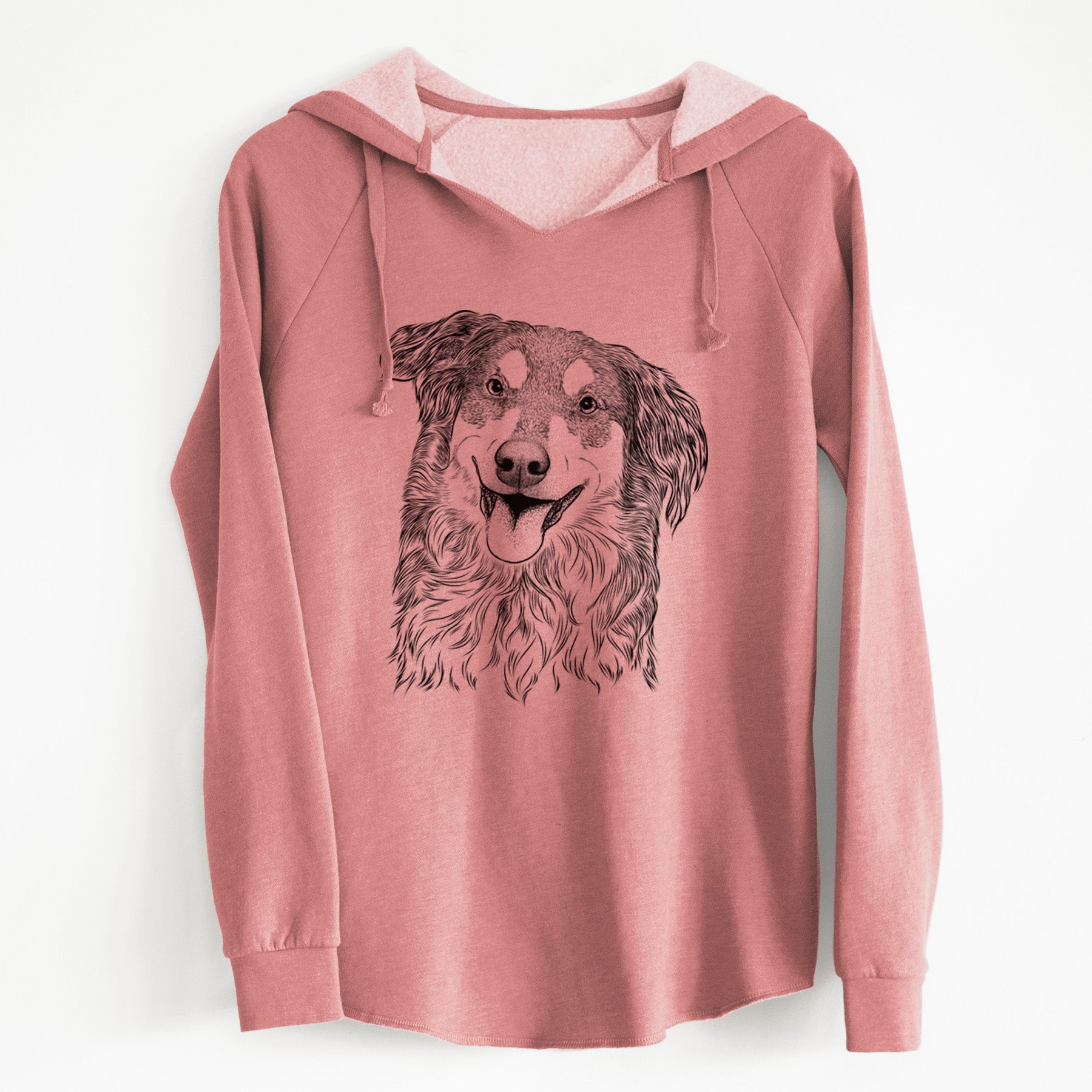 Bare Maddie the English Shepherd - Cali Wave Hooded Sweatshirt