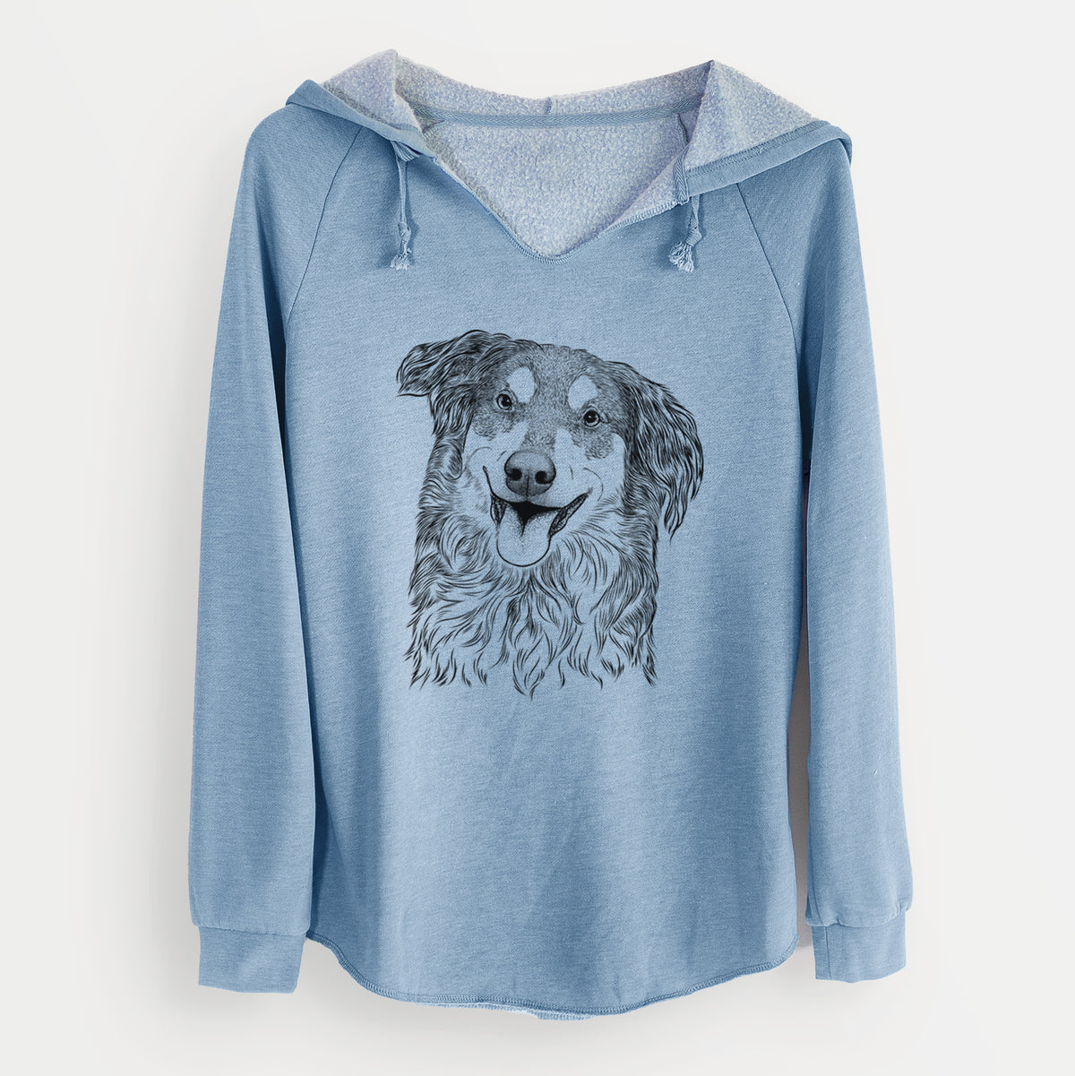 Bare Maddie the English Shepherd - Cali Wave Hooded Sweatshirt