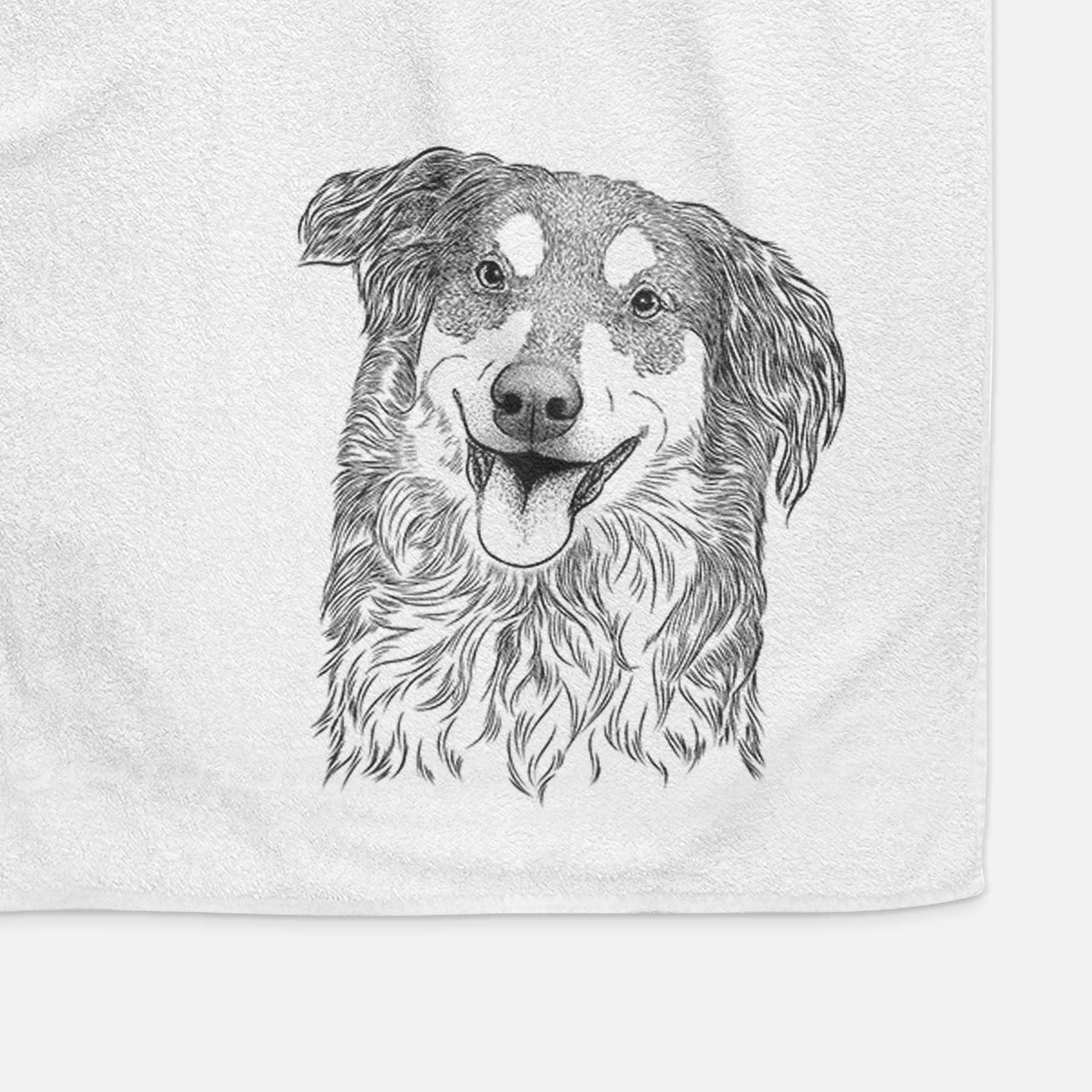 Maddie the English Shepherd Decorative Hand Towel