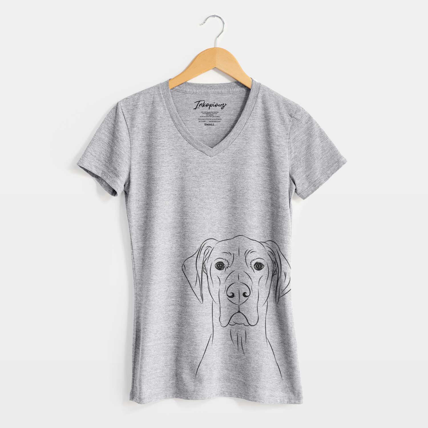 Bare Maddox the Great Dane - Women's V-neck Shirt