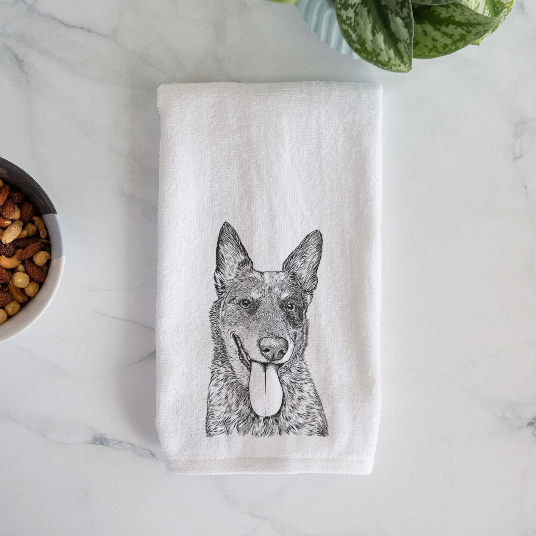 Madison the Blue Heeler Decorative Hand Towel