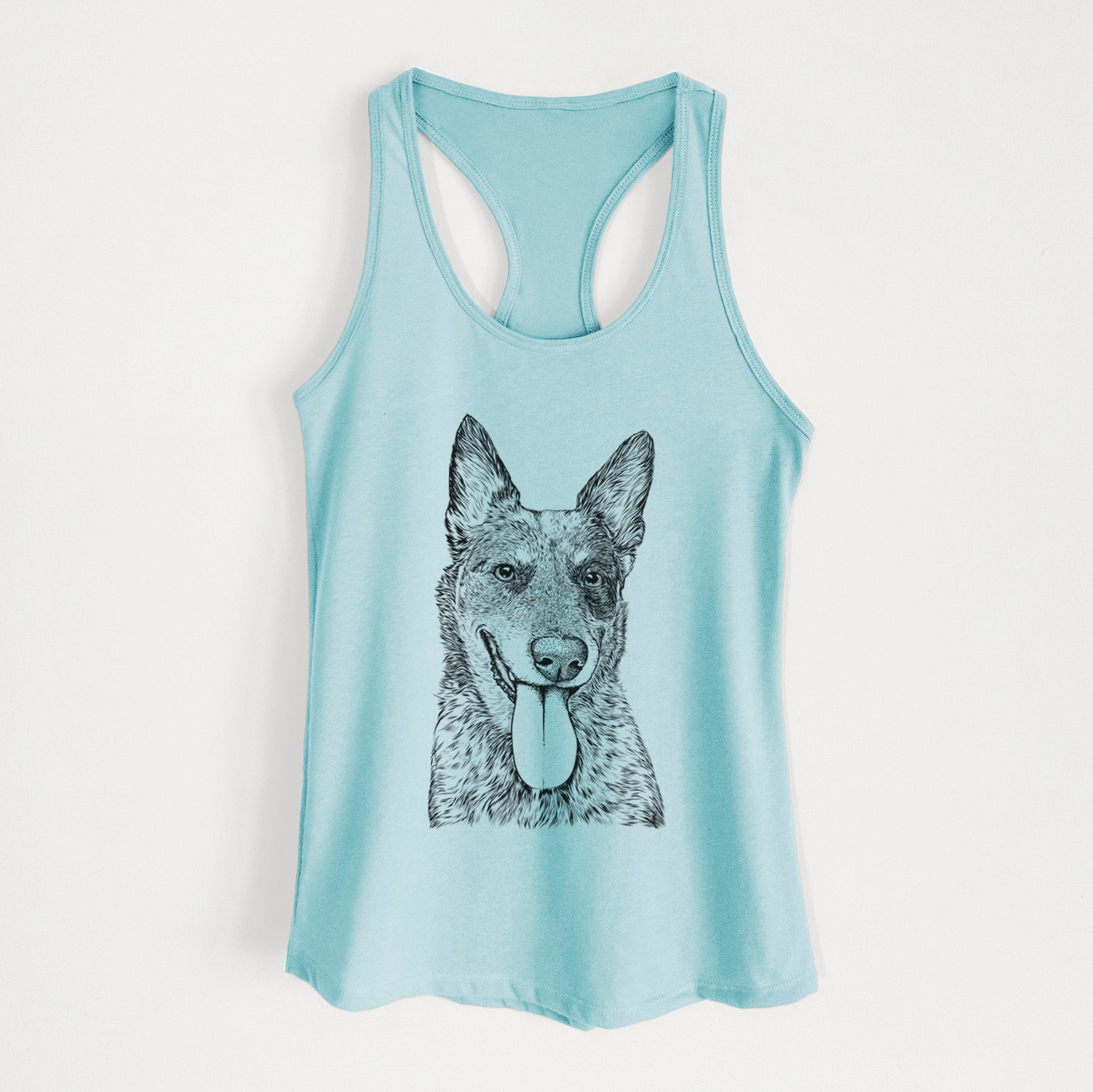 Madison the Blue Heeler - Women's Racerback Tanktop