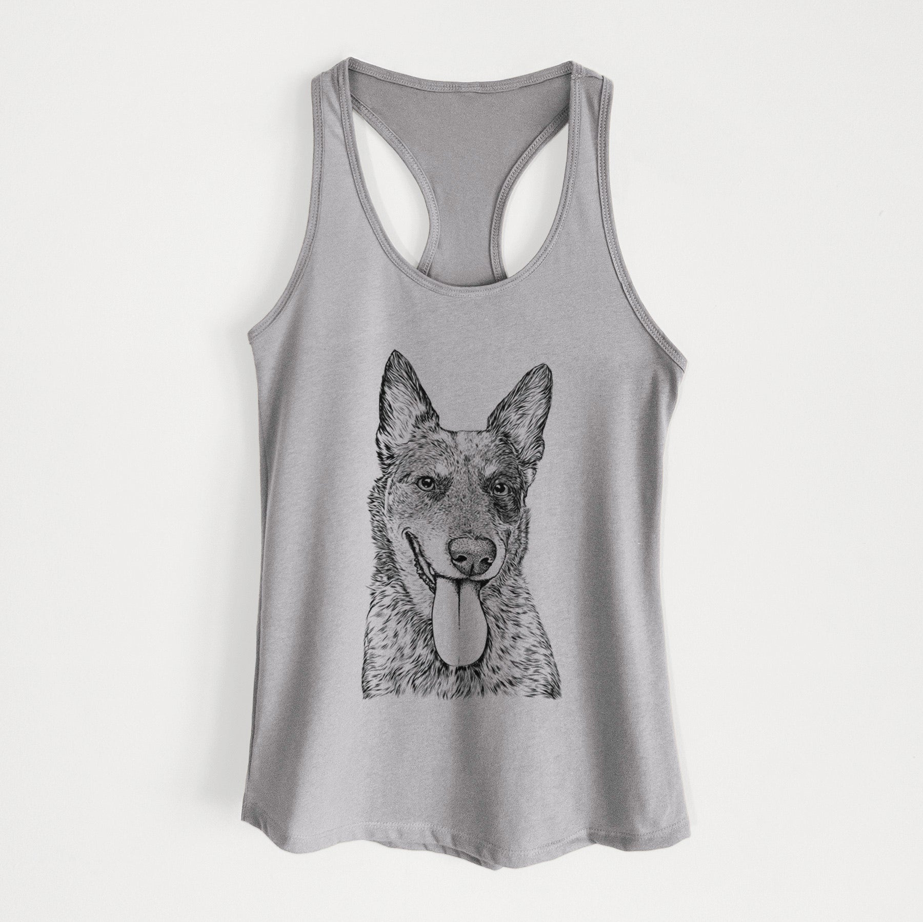 Madison the Blue Heeler - Women's Racerback Tanktop