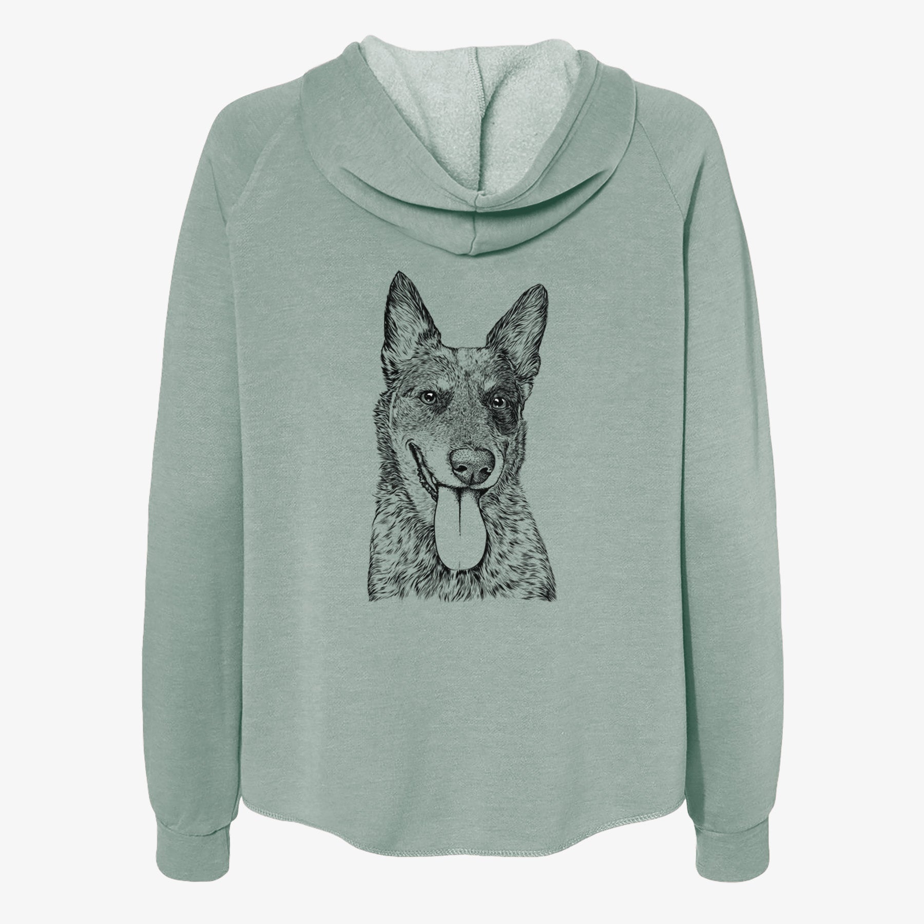 Madison the Blue Heeler - Women's Cali Wave Zip-Up Sweatshirt