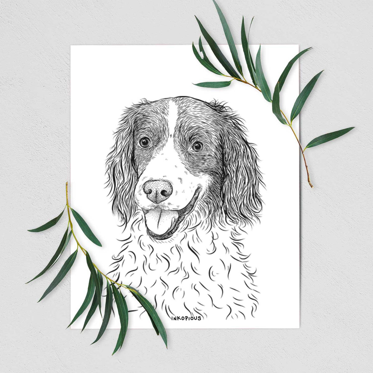Maggie the Springer Spaniel Art Print
