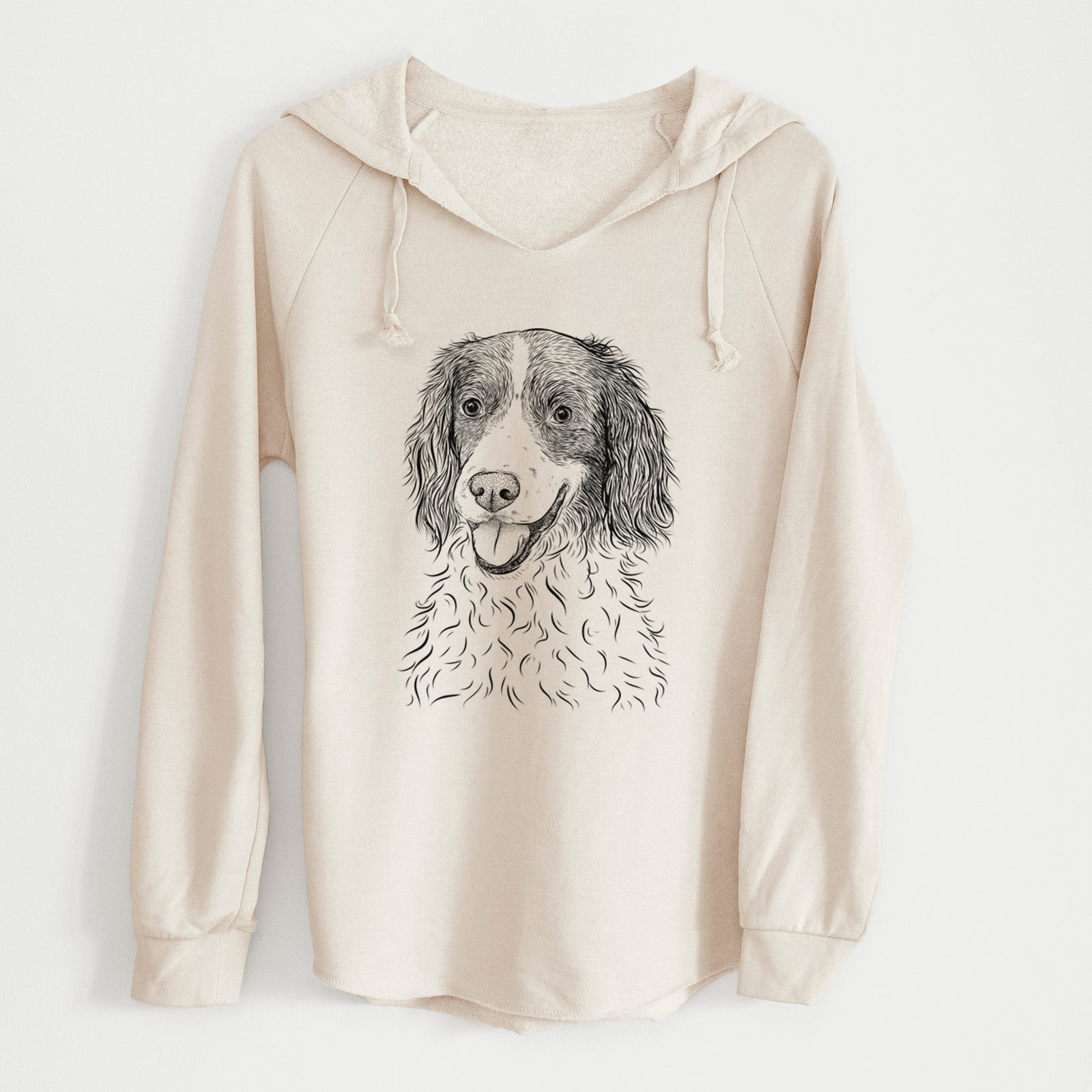 Bare Maggie the Springer Spaniel - Cali Wave Hooded Sweatshirt