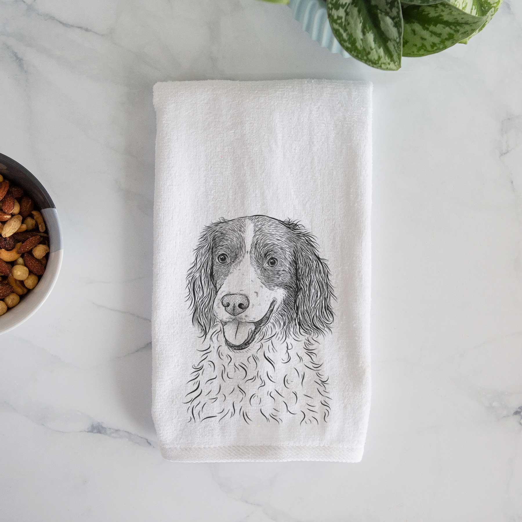 Maggie the Springer Spaniel Decorative Hand Towel