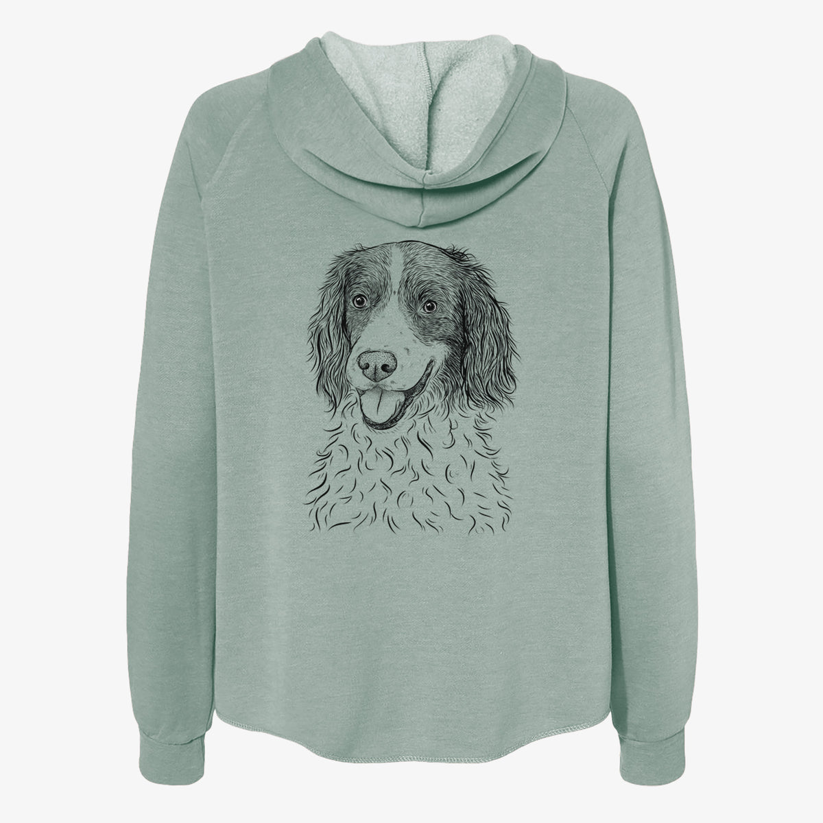 Maggie the Springer Spaniel - Women's Cali Wave Zip-Up Sweatshirt