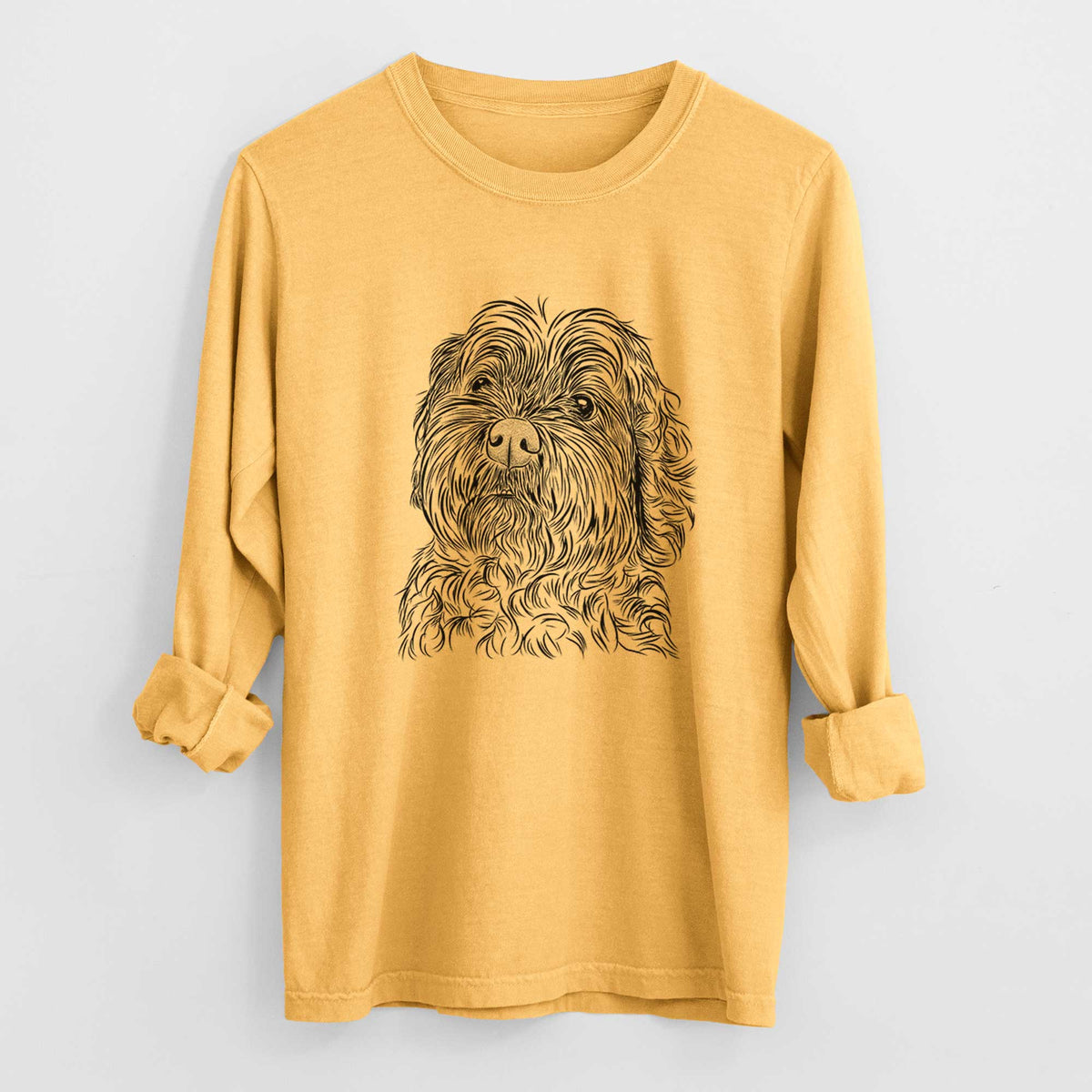 Bare Maggie Girl the Cockapoo - Heavyweight 100% Cotton Long Sleeve