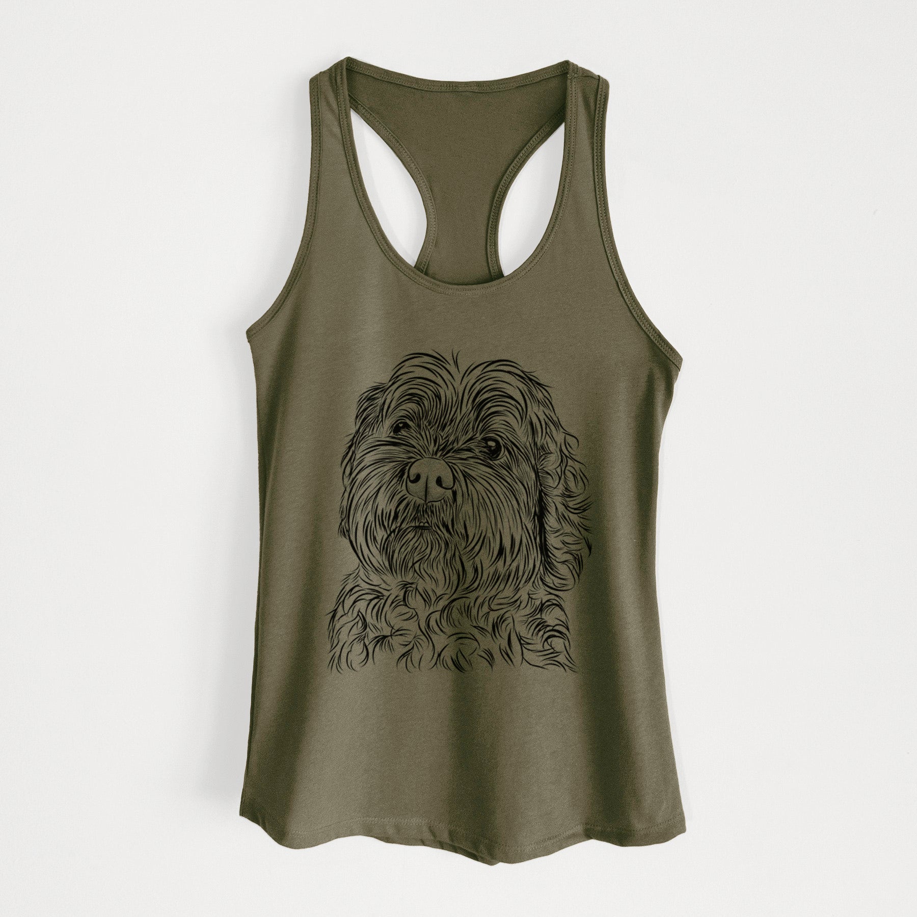 Maggie Girl the Cockapoo - Women's Racerback Tanktop