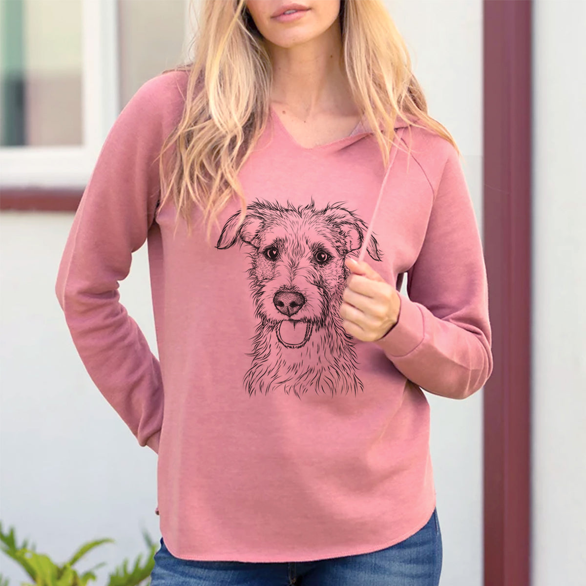 Bare Maggie the Terrier Mix - Cali Wave Hooded Sweatshirt