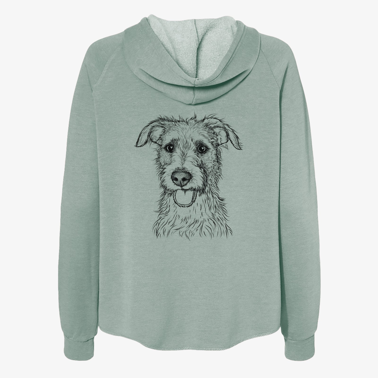 Maggie the Terrier Mix - Women's Cali Wave Zip-Up Sweatshirt