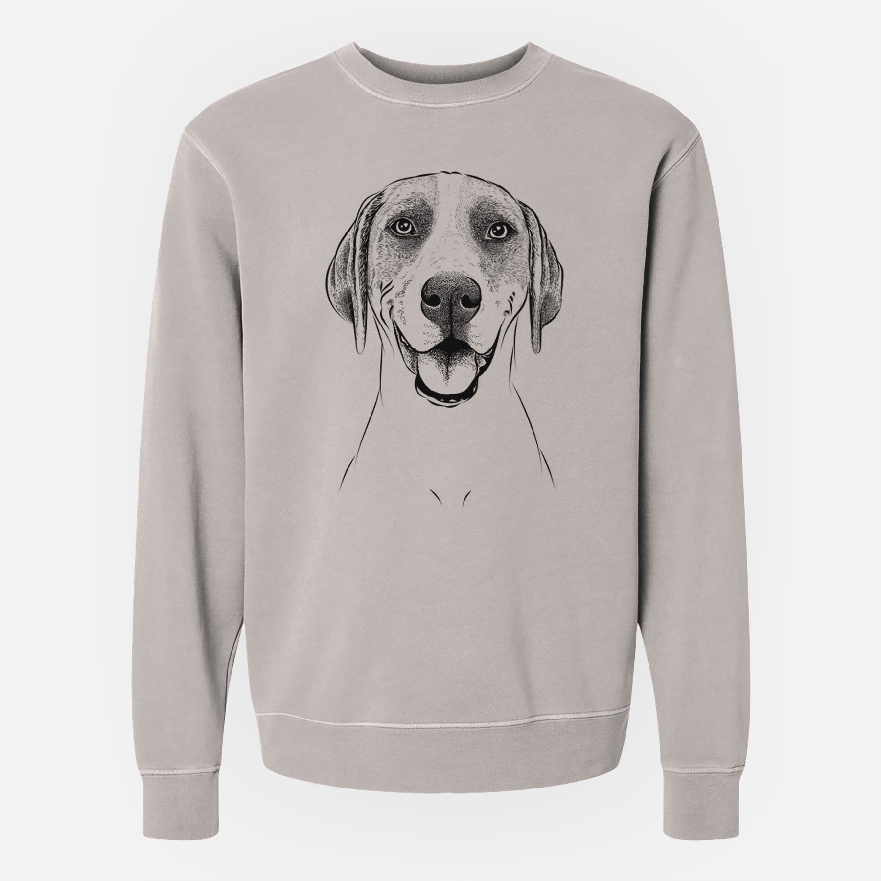 Bare Maggie the Treeing Walker Coonhound - Unisex Pigment Dyed Crew Sweatshirt