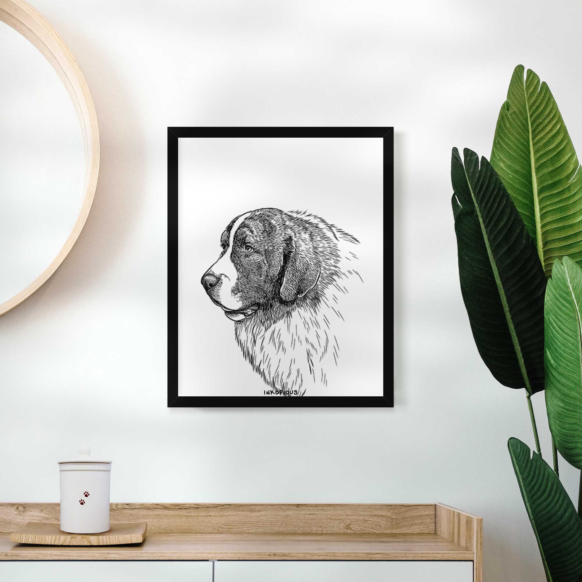 Magnus the Pyrenean Mastiff Art Print