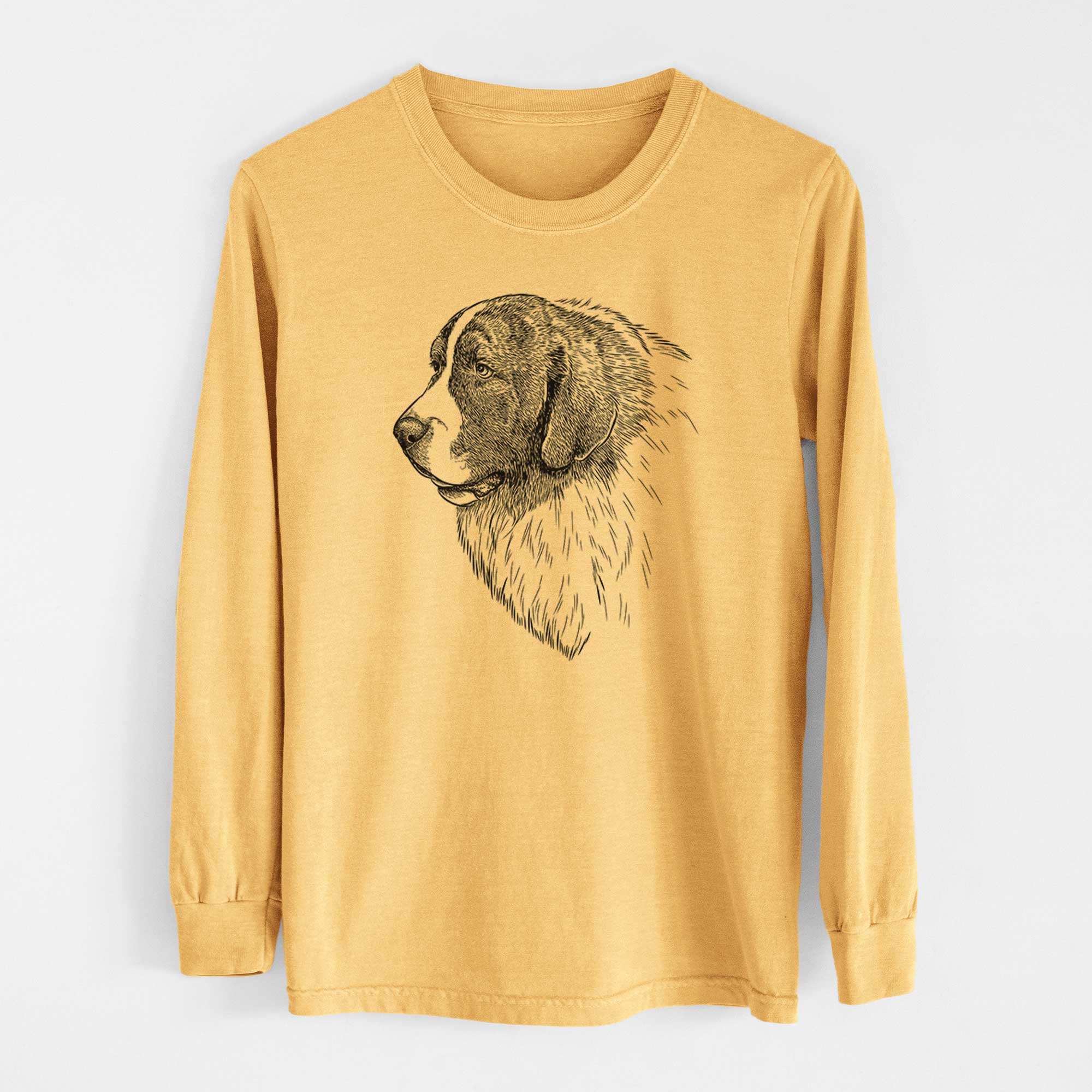 Bare Magnus the Pyrenean Mastiff - Heavyweight 100% Cotton Long Sleeve