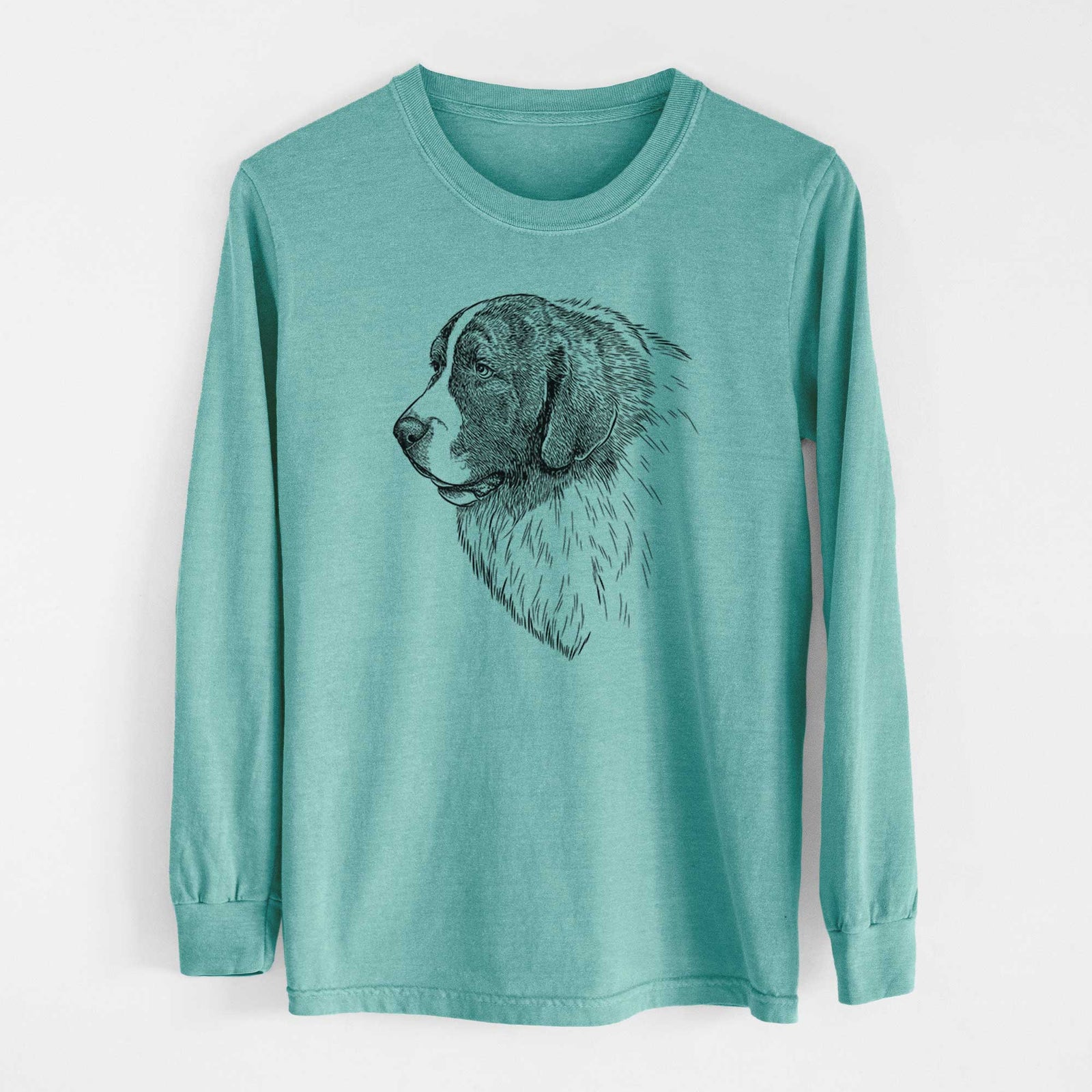 Bare Magnus the Pyrenean Mastiff - Heavyweight 100% Cotton Long Sleeve