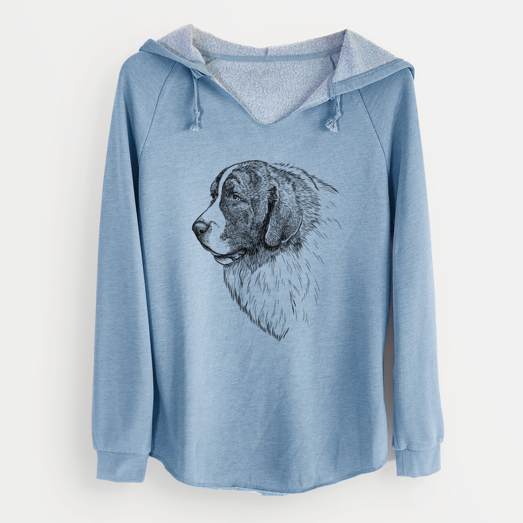 Bare Magnus the Pyrenean Mastiff - Cali Wave Hooded Sweatshirt