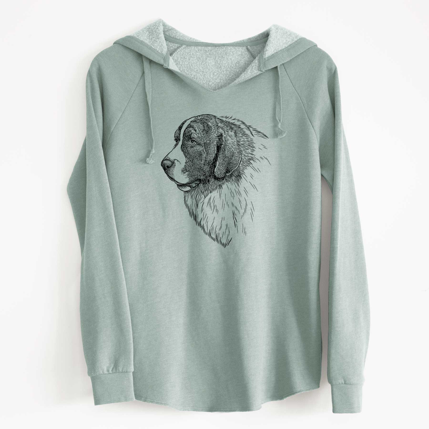 Bare Magnus the Pyrenean Mastiff - Cali Wave Hooded Sweatshirt