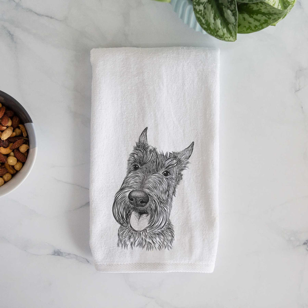 Magnus the Scottish Terrier Decorative Hand Towel