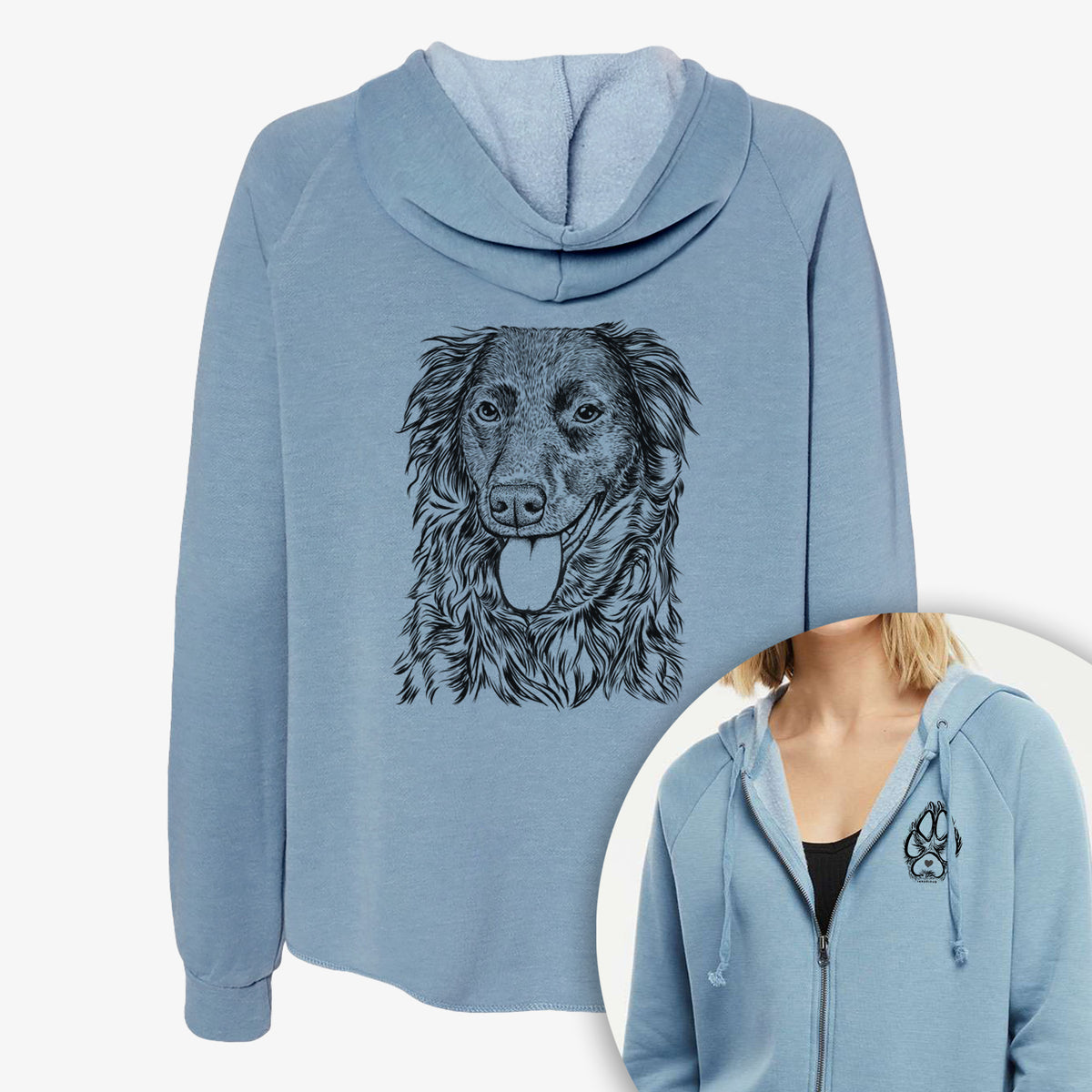 Maisie Mae the Aussiedor - Women&#39;s Cali Wave Zip-Up Sweatshirt