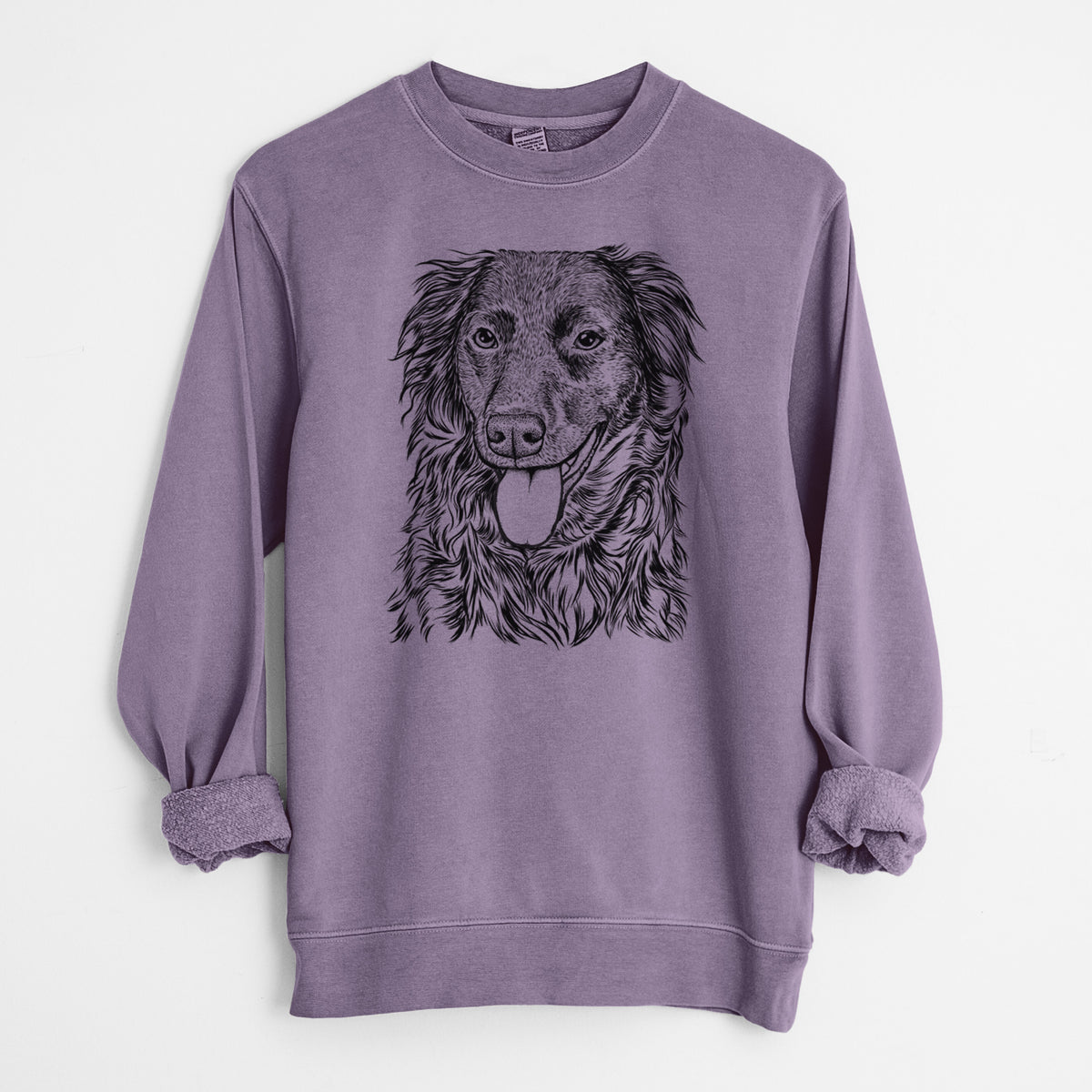 Bare Maisie Mae the Aussiedor - Unisex Pigment Dyed Crew Sweatshirt