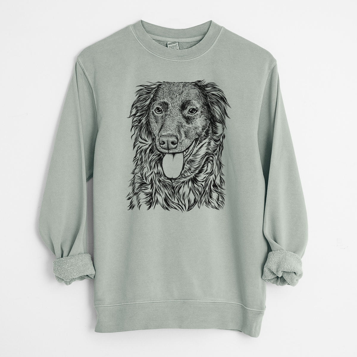 Bare Maisie Mae the Aussiedor - Unisex Pigment Dyed Crew Sweatshirt