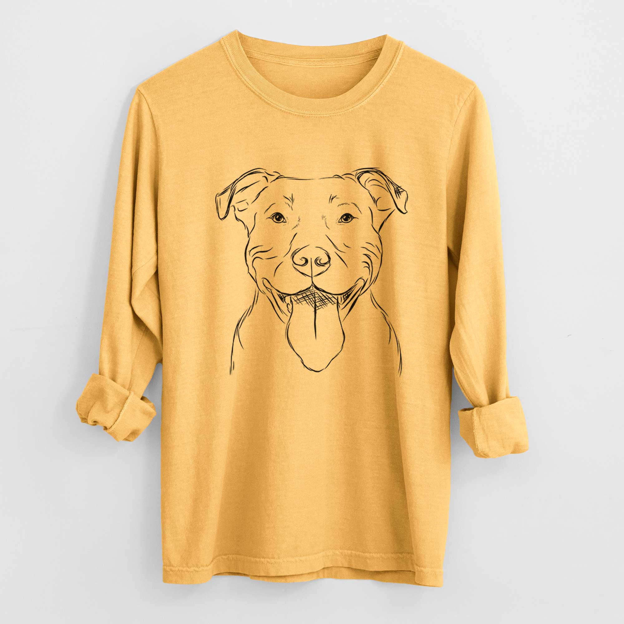 Bare Major the Pitbull - Heavyweight 100% Cotton Long Sleeve