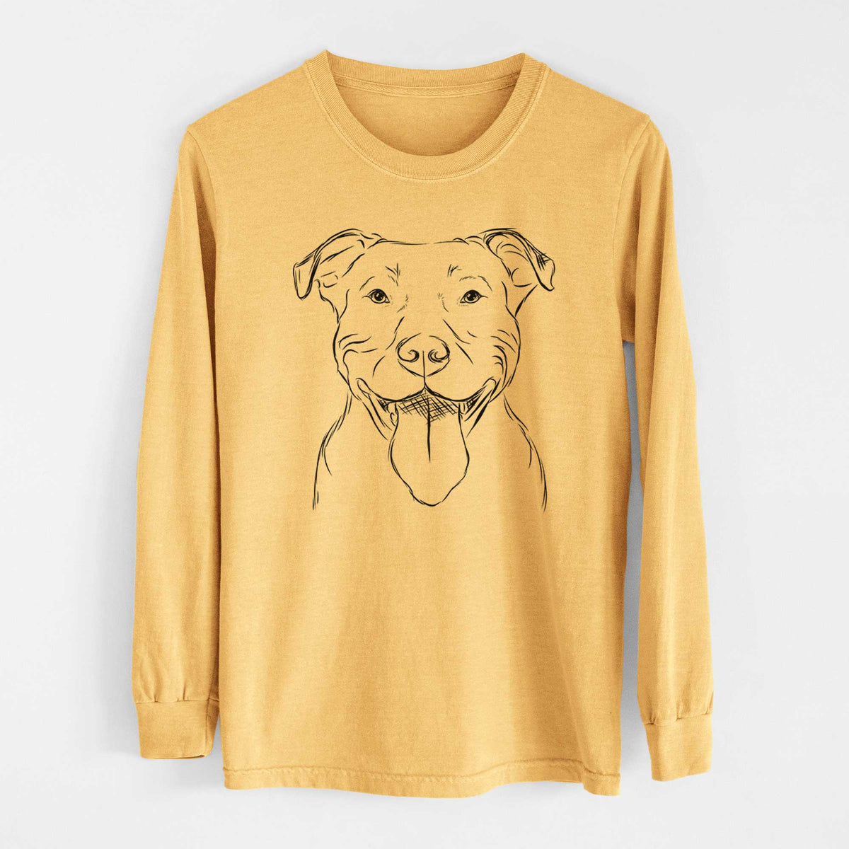 Bare Major the Pitbull - Heavyweight 100% Cotton Long Sleeve