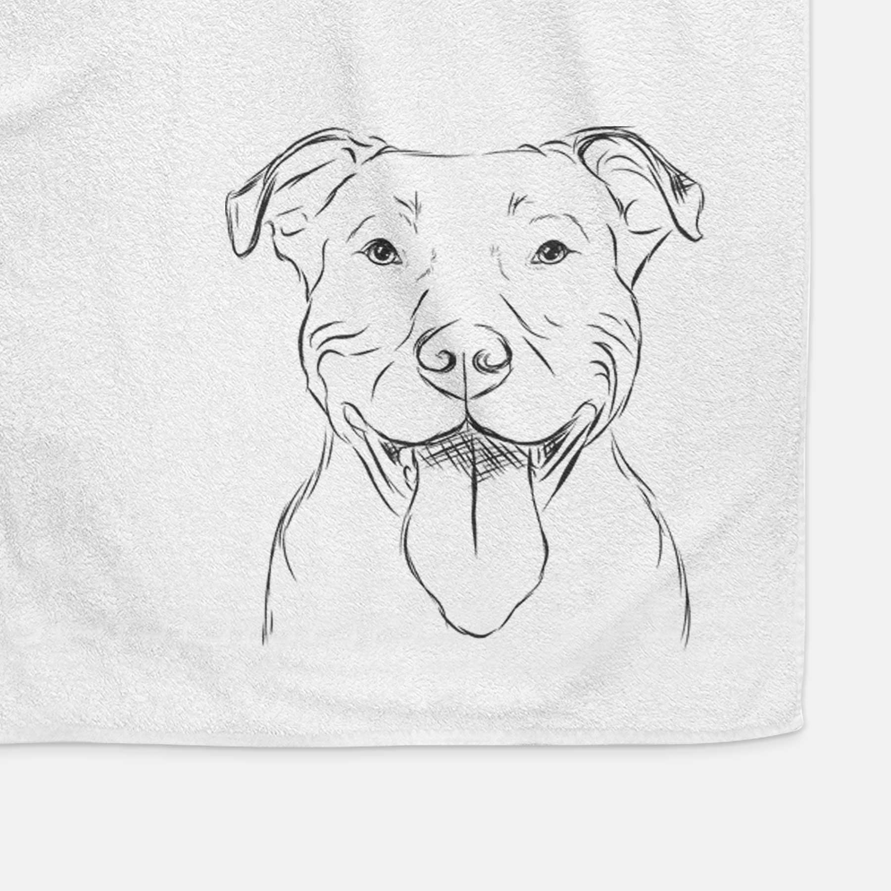 Major the Pitbull Decorative Hand Towel