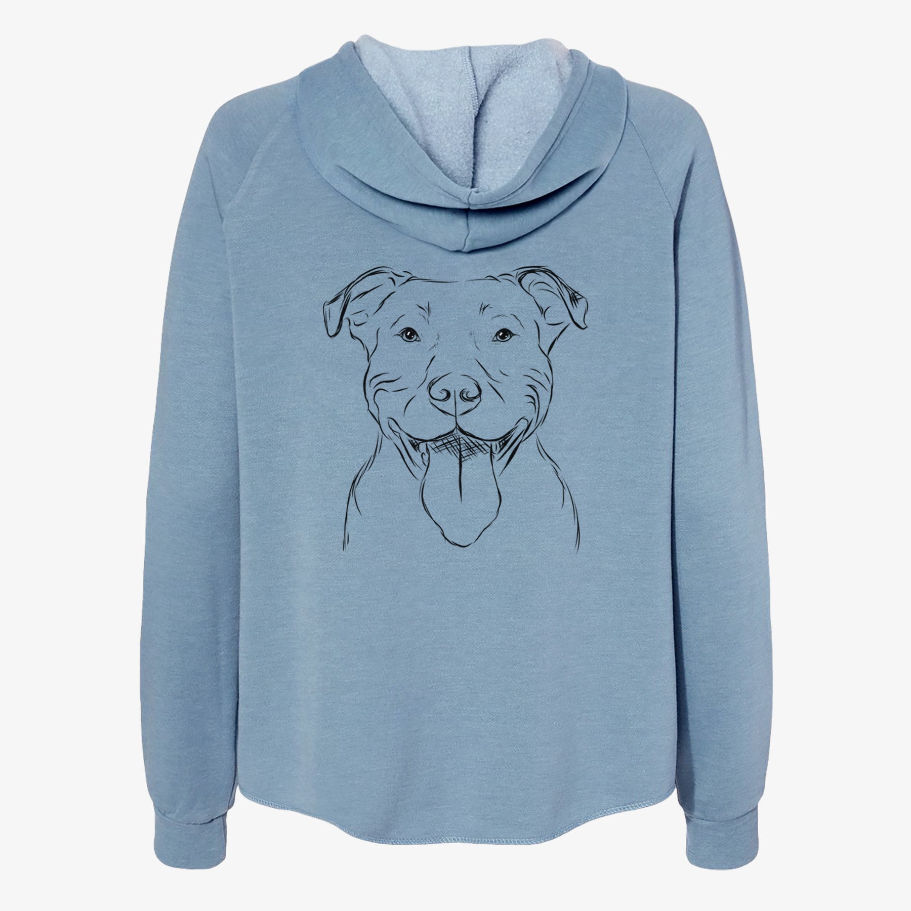 Major the Pitbull - Women's Cali Wave Zip-Up Sweatshirt