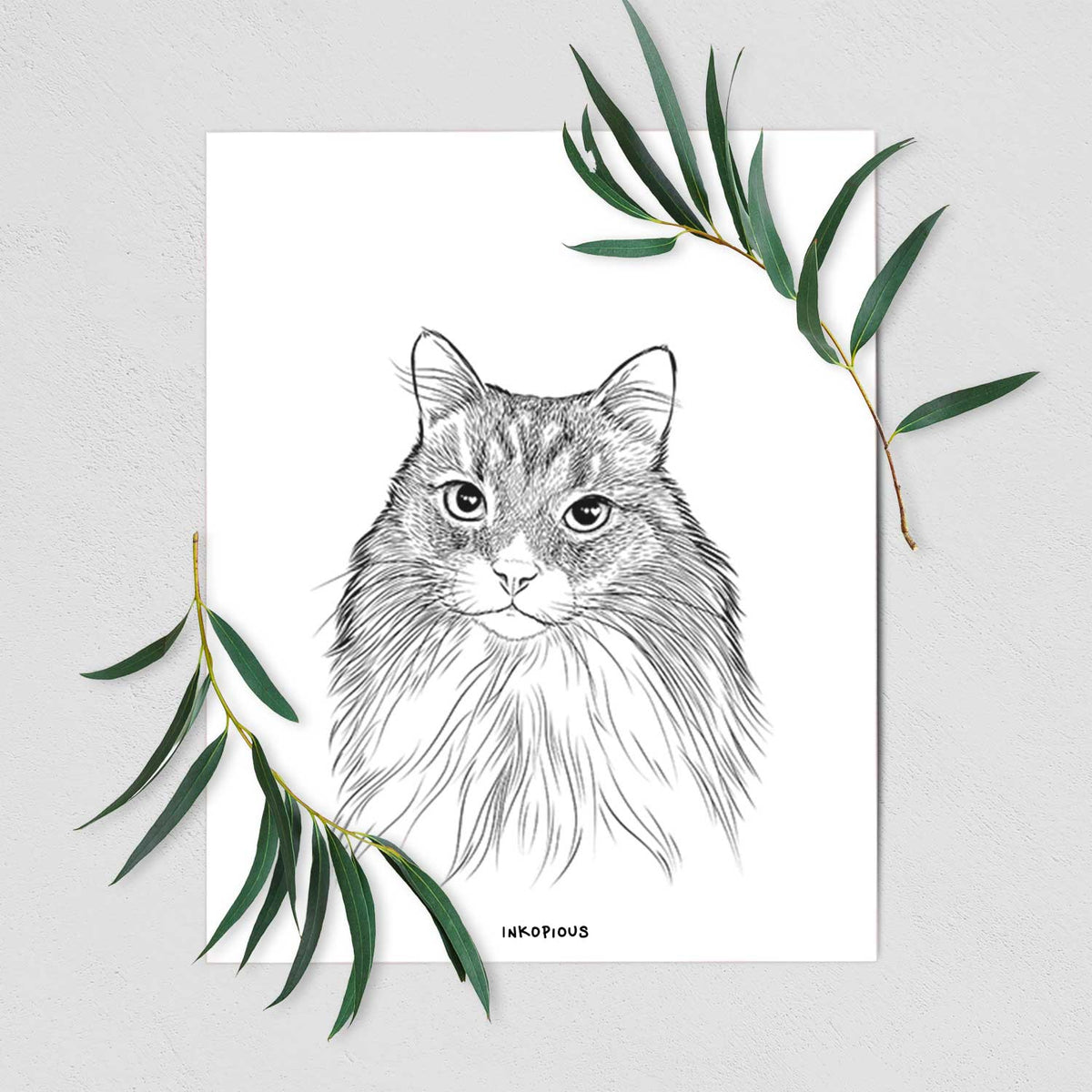 Maks the Siberian Cat Art Print