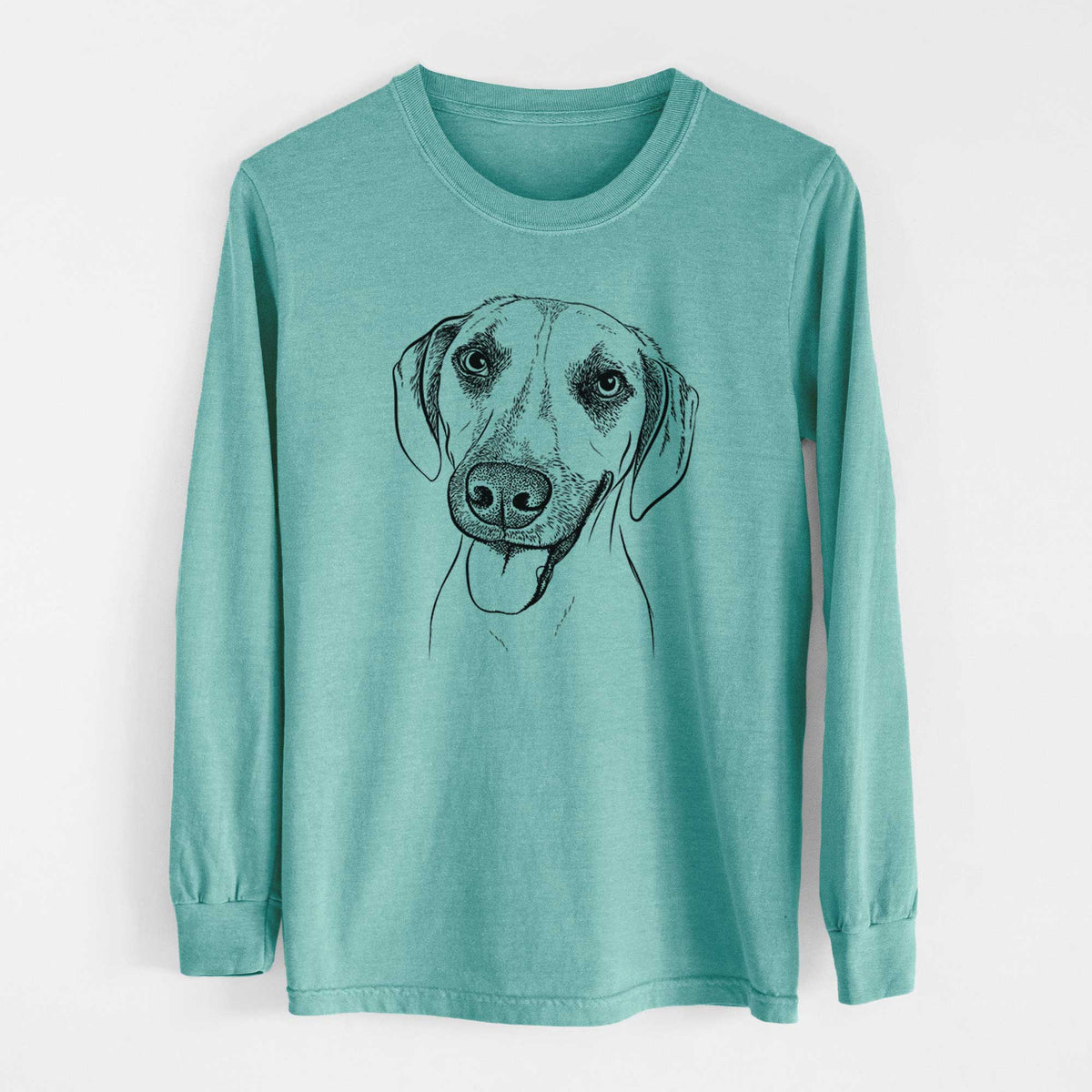 Bare Malia the American Foxhound Mix - Heavyweight 100% Cotton Long Sleeve