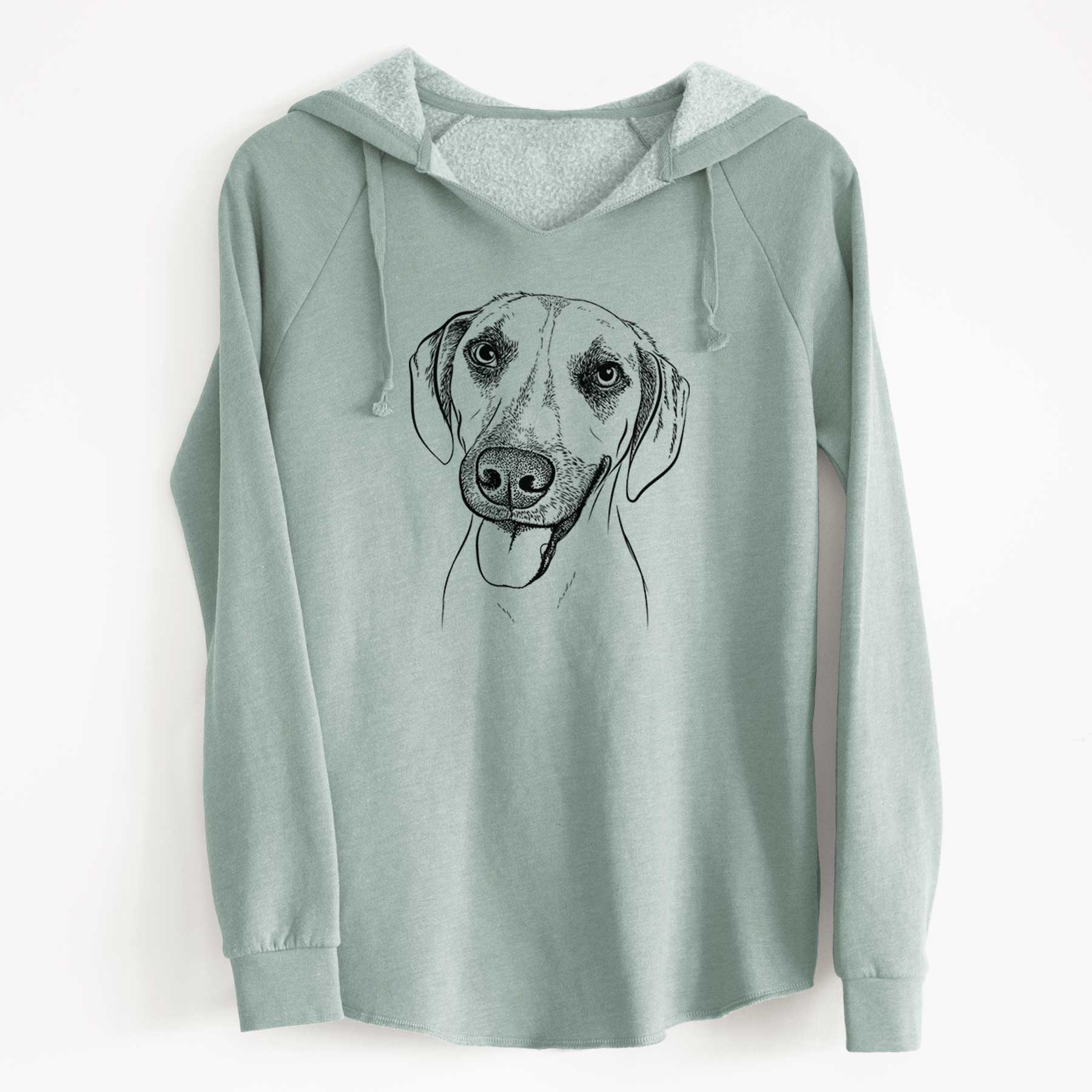 Bare Malia the American Foxhound Mix - Cali Wave Hooded Sweatshirt