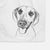 Malia the American Foxhound Mix Decorative Hand Towel