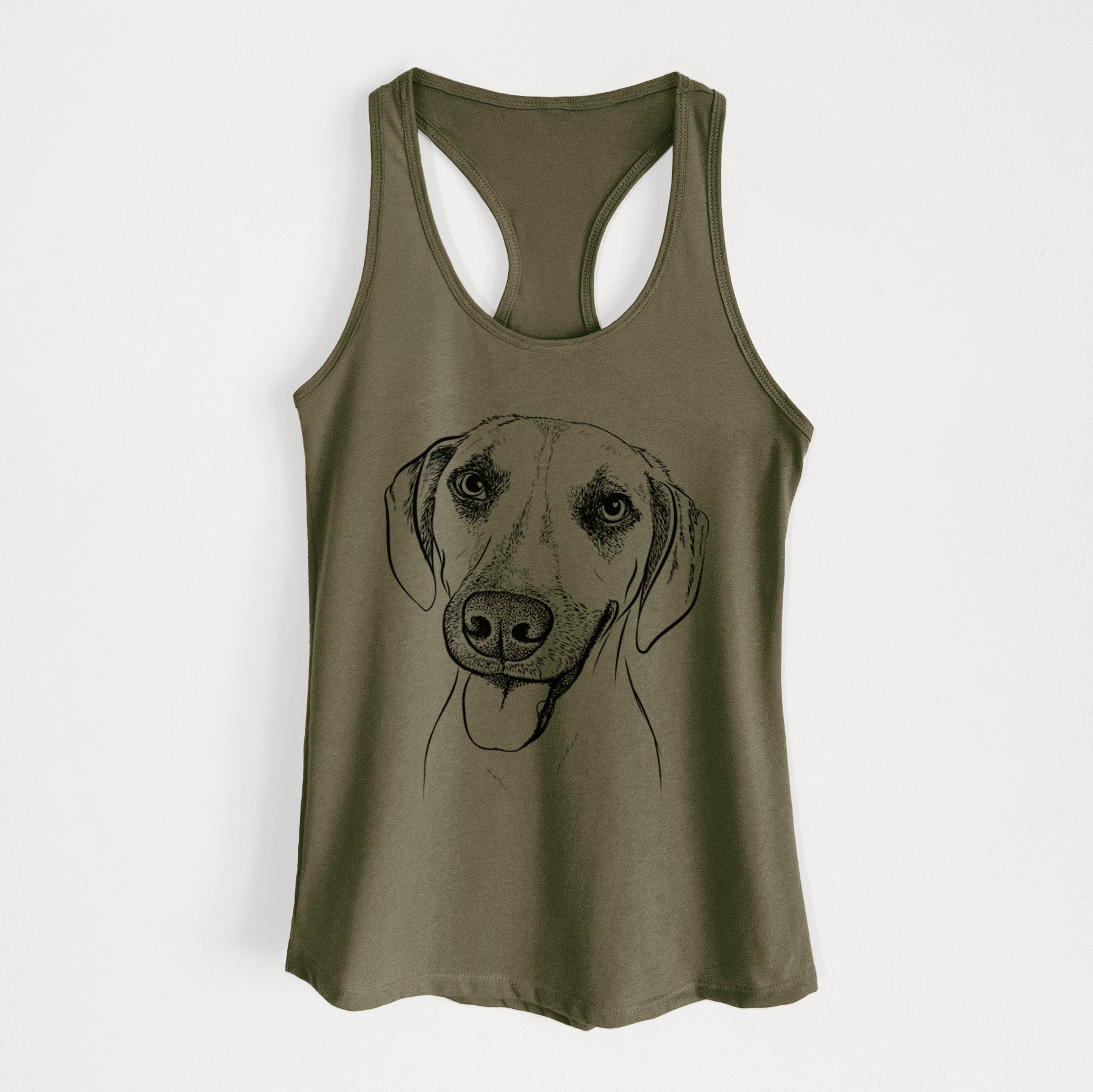 Malia the American Foxhound Mix - Women's Racerback Tanktop