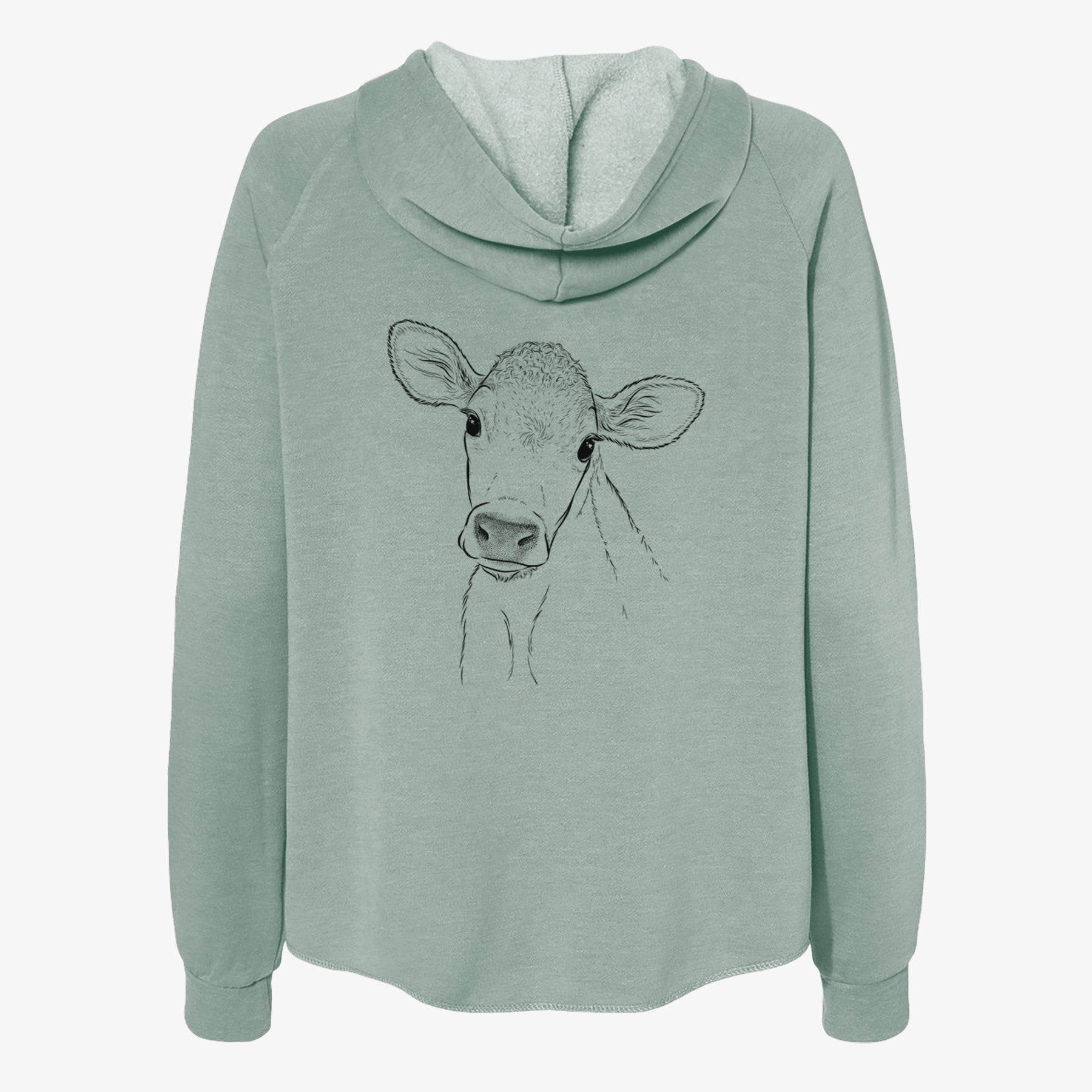 Malu the Cow - Women's Cali Wave Zip-Up Sweatshirt