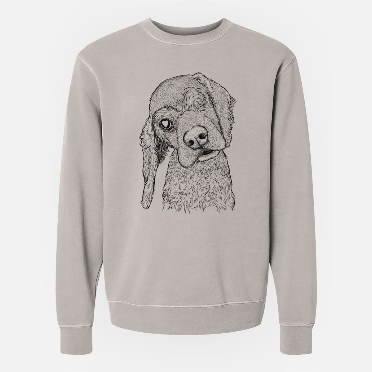 Bare Mambo #5 the Cocker Spaniel - Unisex Pigment Dyed Crew Sweatshirt