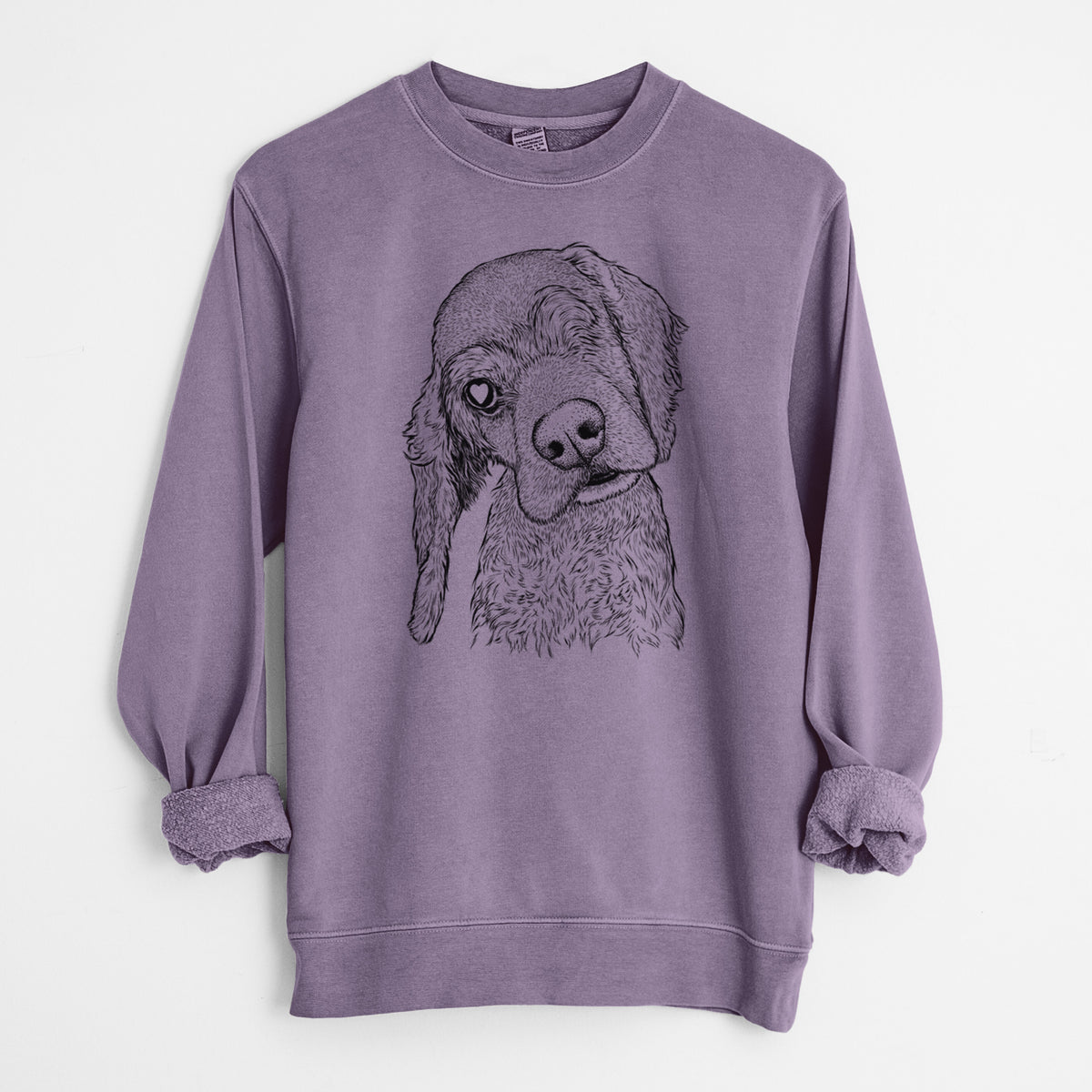 Bare Mambo #5 the Cocker Spaniel - Unisex Pigment Dyed Crew Sweatshirt