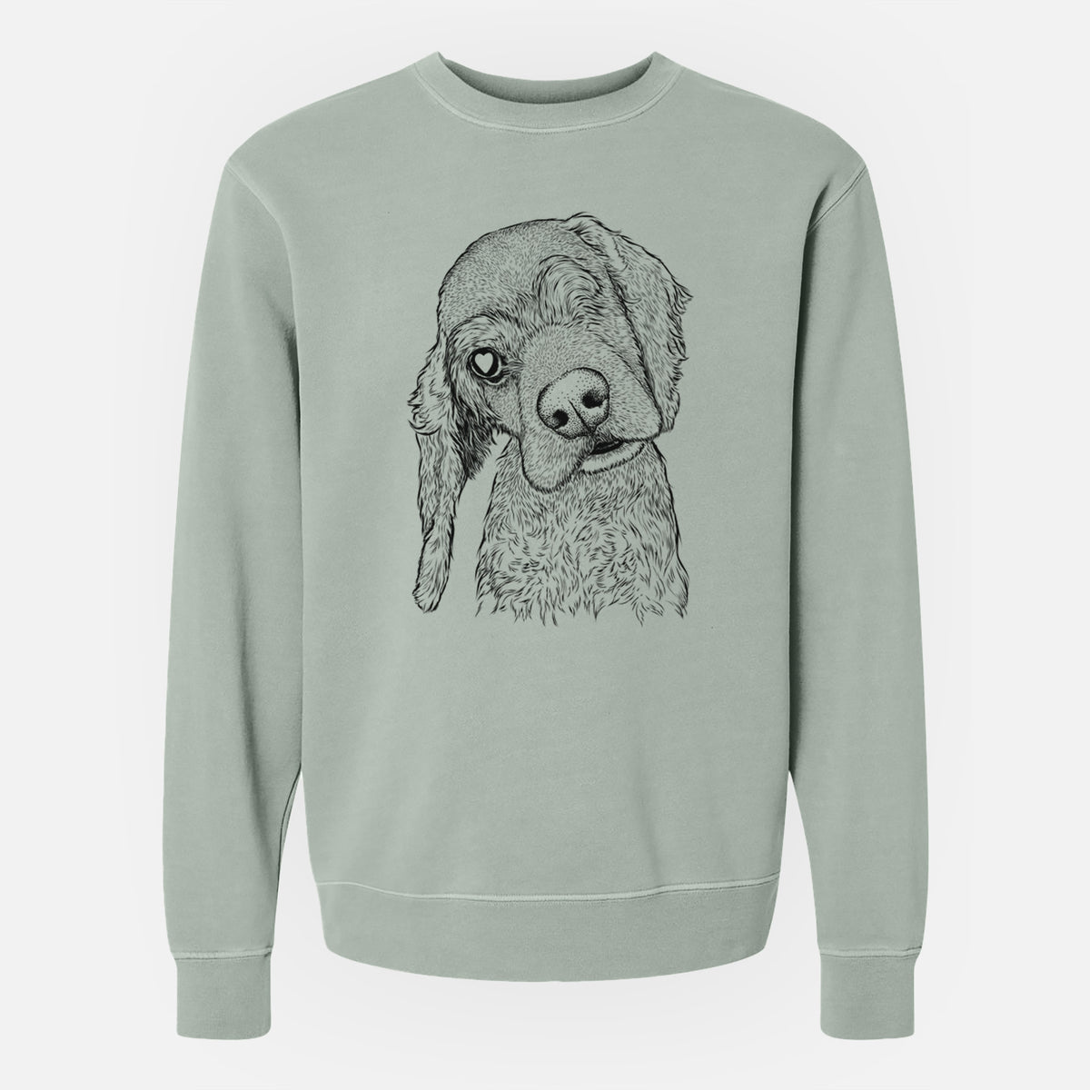 Bare Mambo #5 the Cocker Spaniel - Unisex Pigment Dyed Crew Sweatshirt