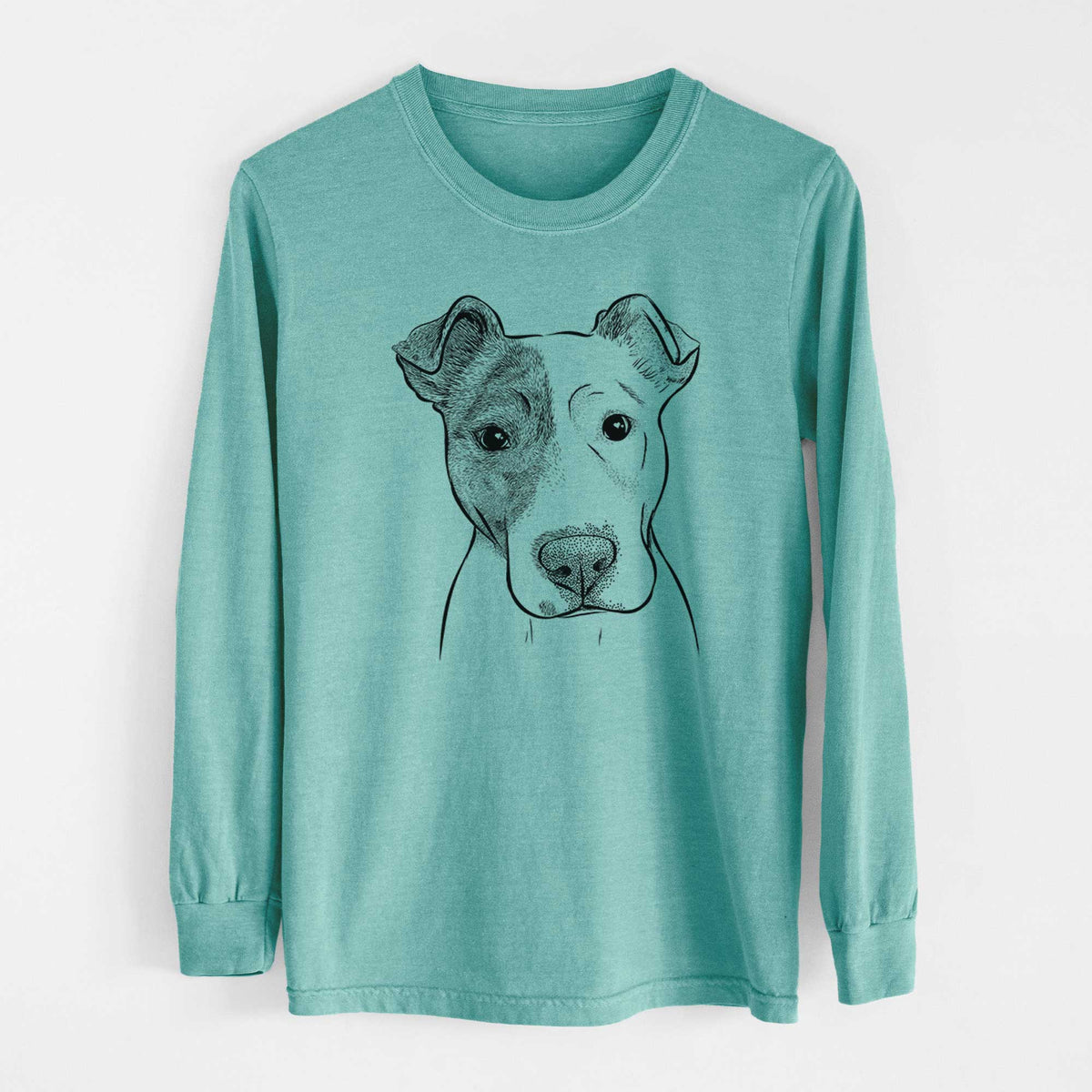Bare Manchi the Pitbull Mix - Heavyweight 100% Cotton Long Sleeve