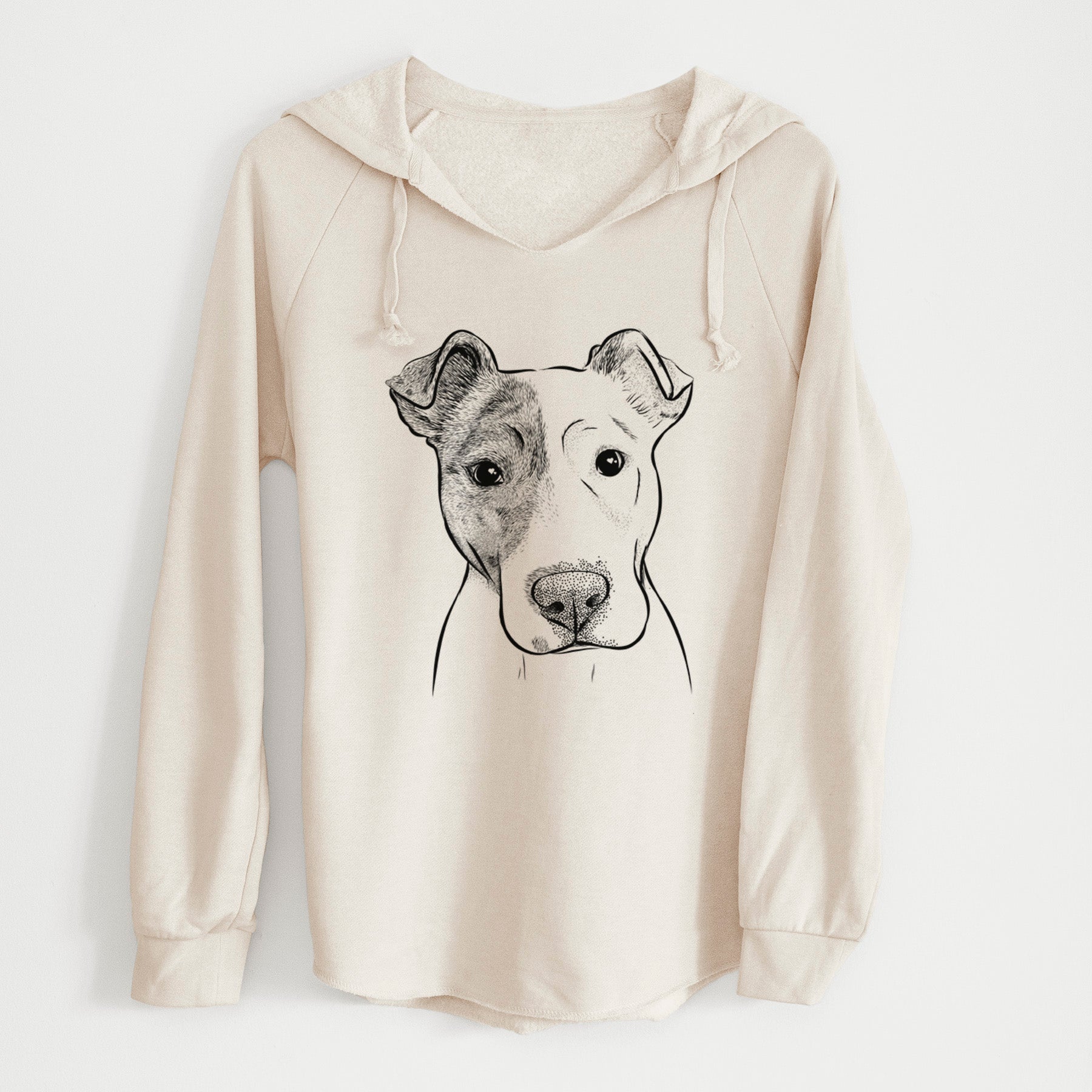 Bare Manchi the Pitbull Mix - Cali Wave Hooded Sweatshirt