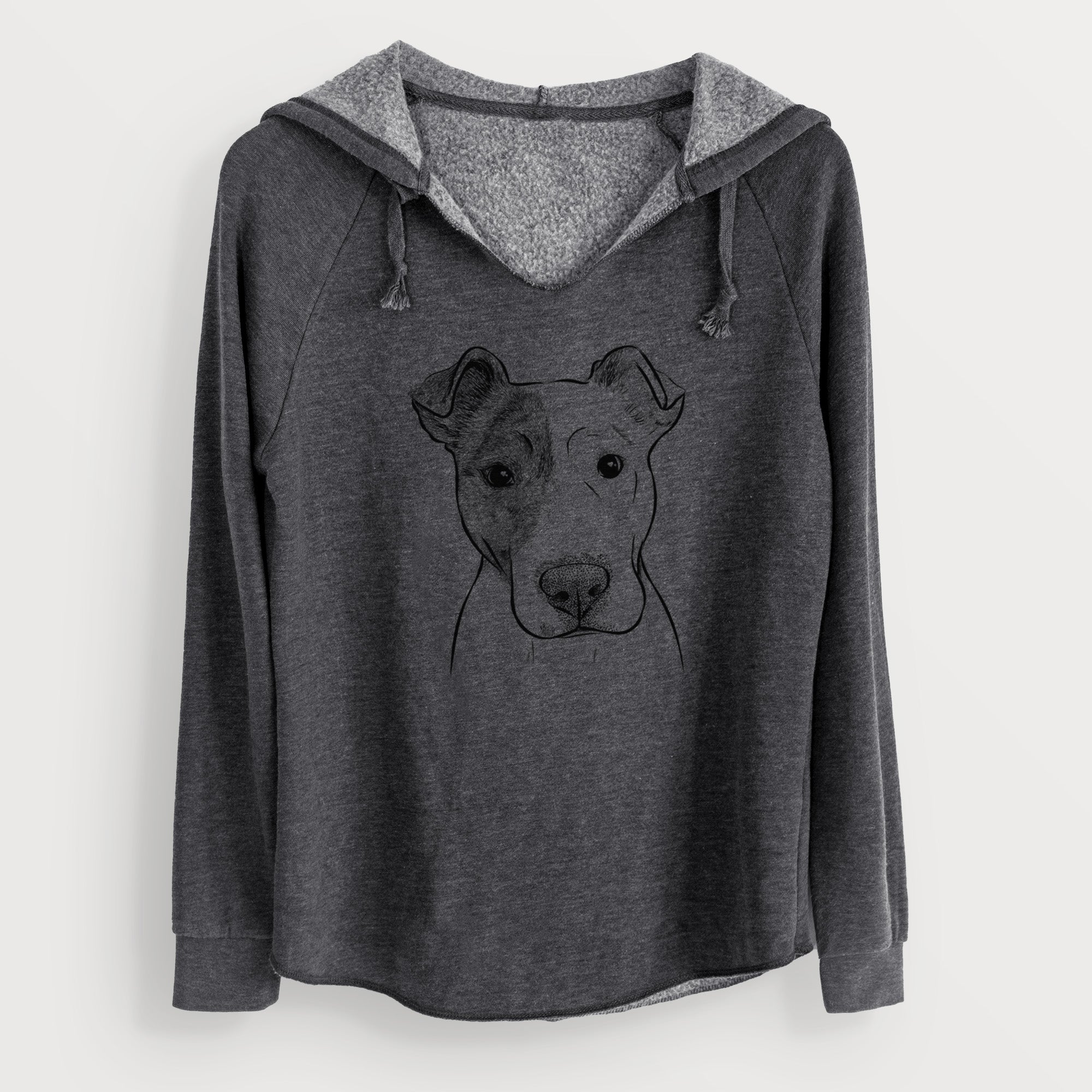 Bare Manchi the Pitbull Mix - Cali Wave Hooded Sweatshirt