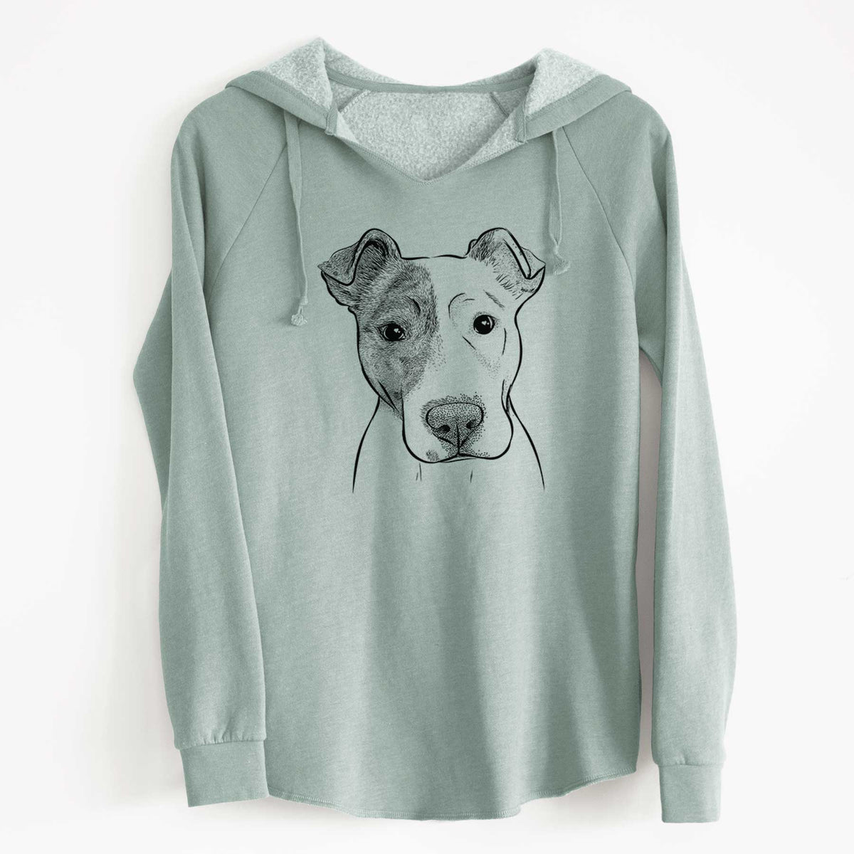 Bare Manchi the Pitbull Mix - Cali Wave Hooded Sweatshirt