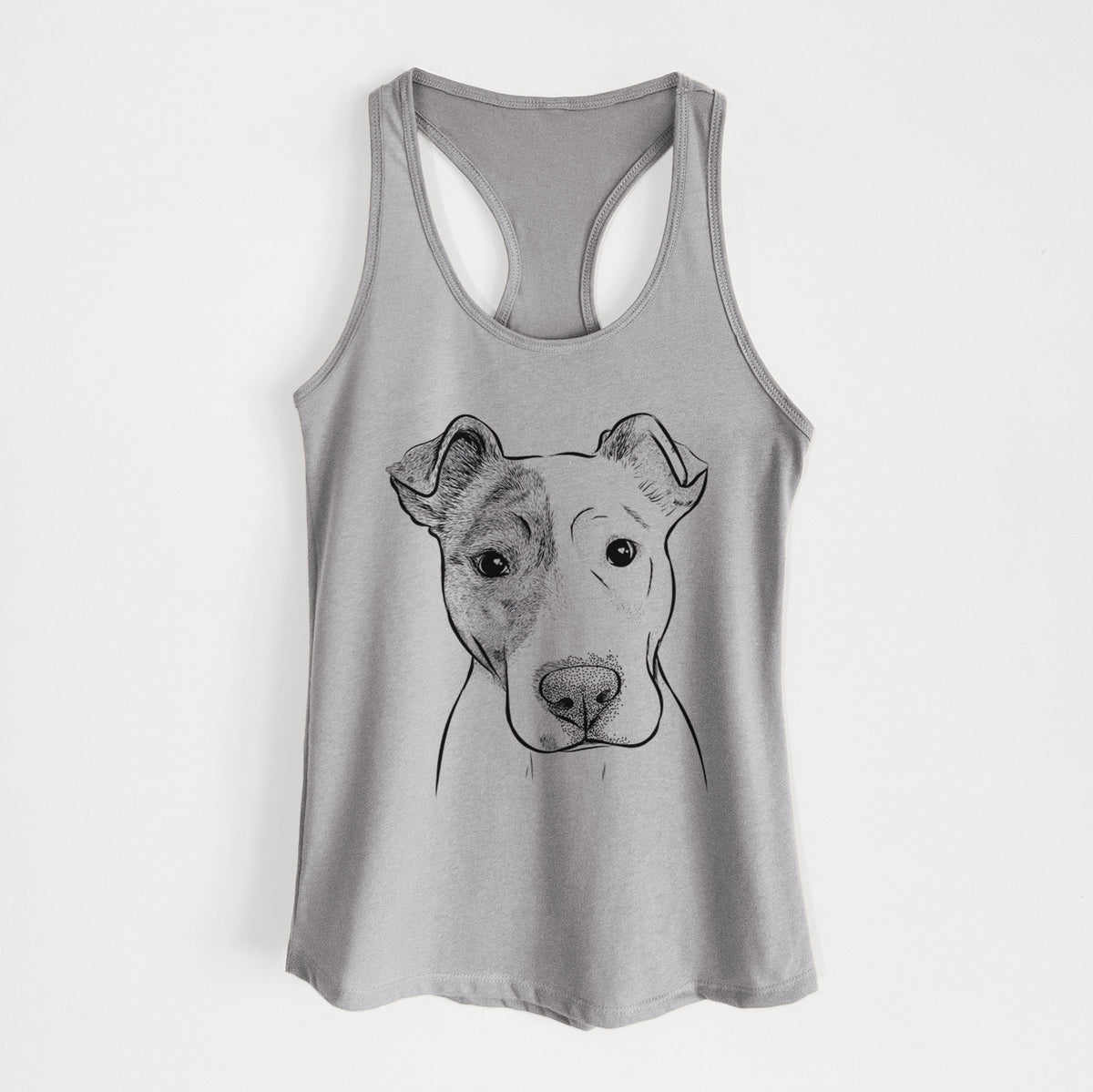 Manchi the Pitbull Mix - Women&#39;s Racerback Tanktop