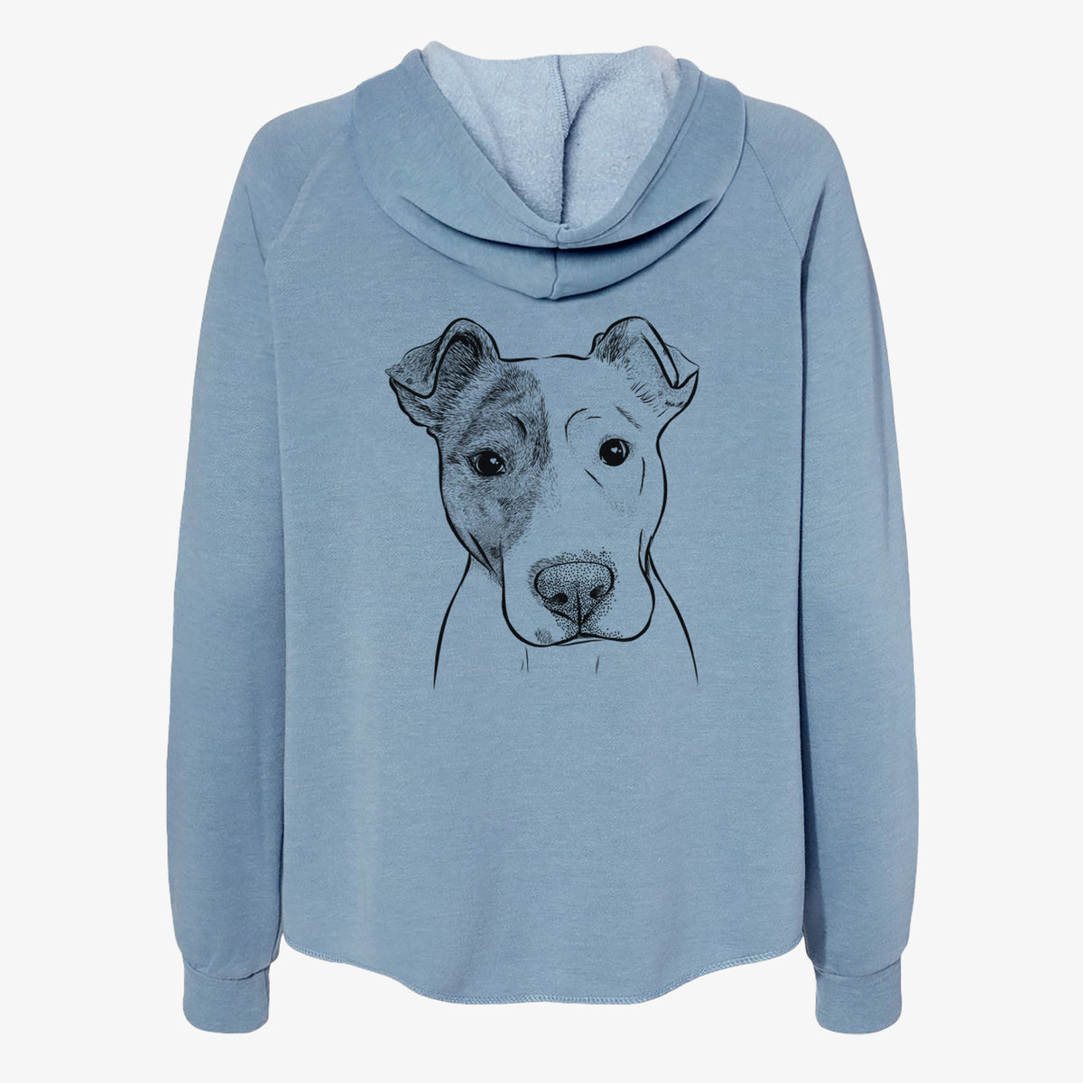 Manchi the Pitbull Mix - Women's Cali Wave Zip-Up Sweatshirt