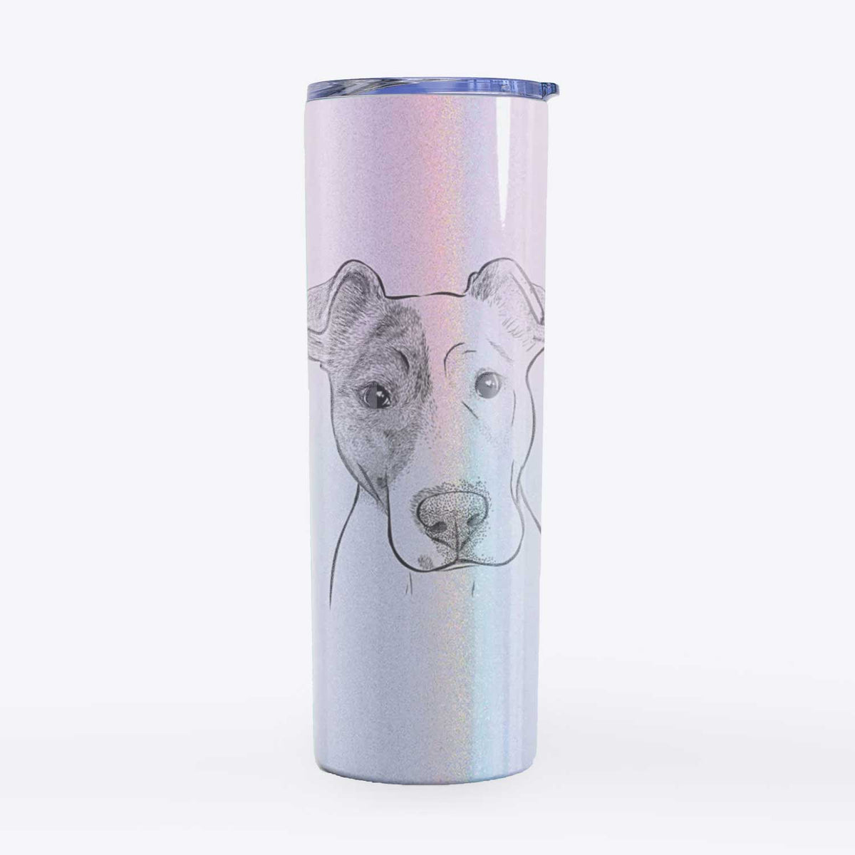 Manchi the Pitbull Mix - 20oz Skinny Tumbler